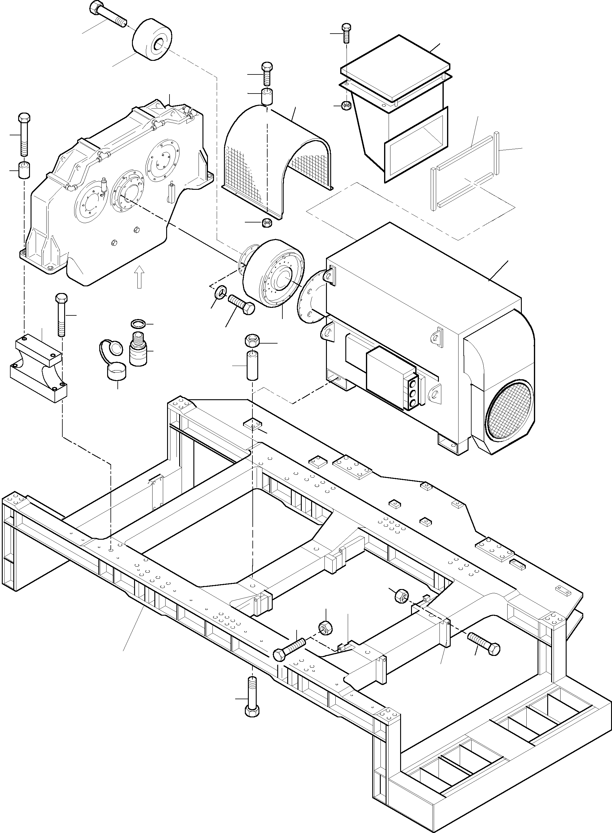 Electric motor 929 670 40 KOMATSU