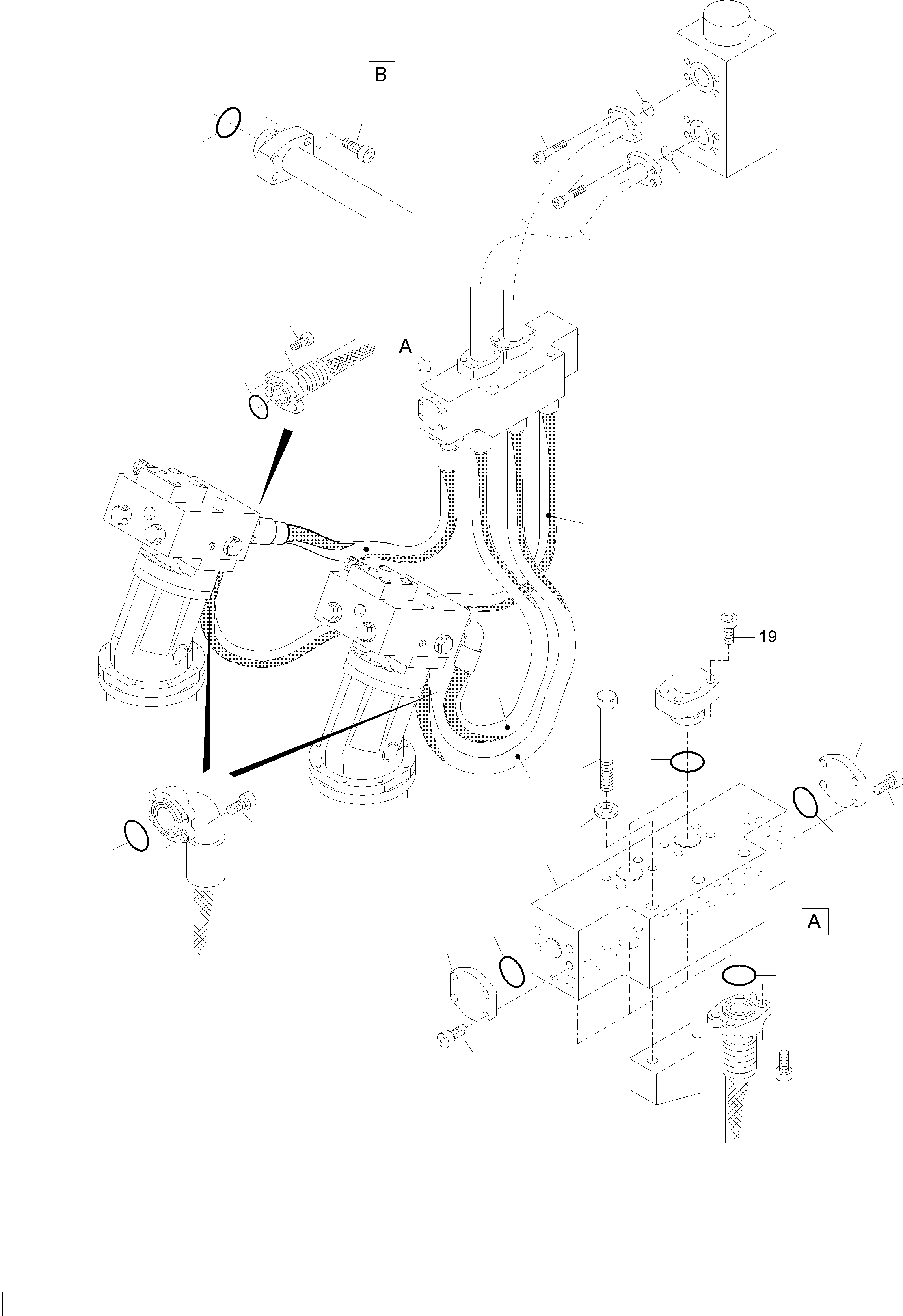 Труба в сборе ø 50 793 968 73 KOMATSU