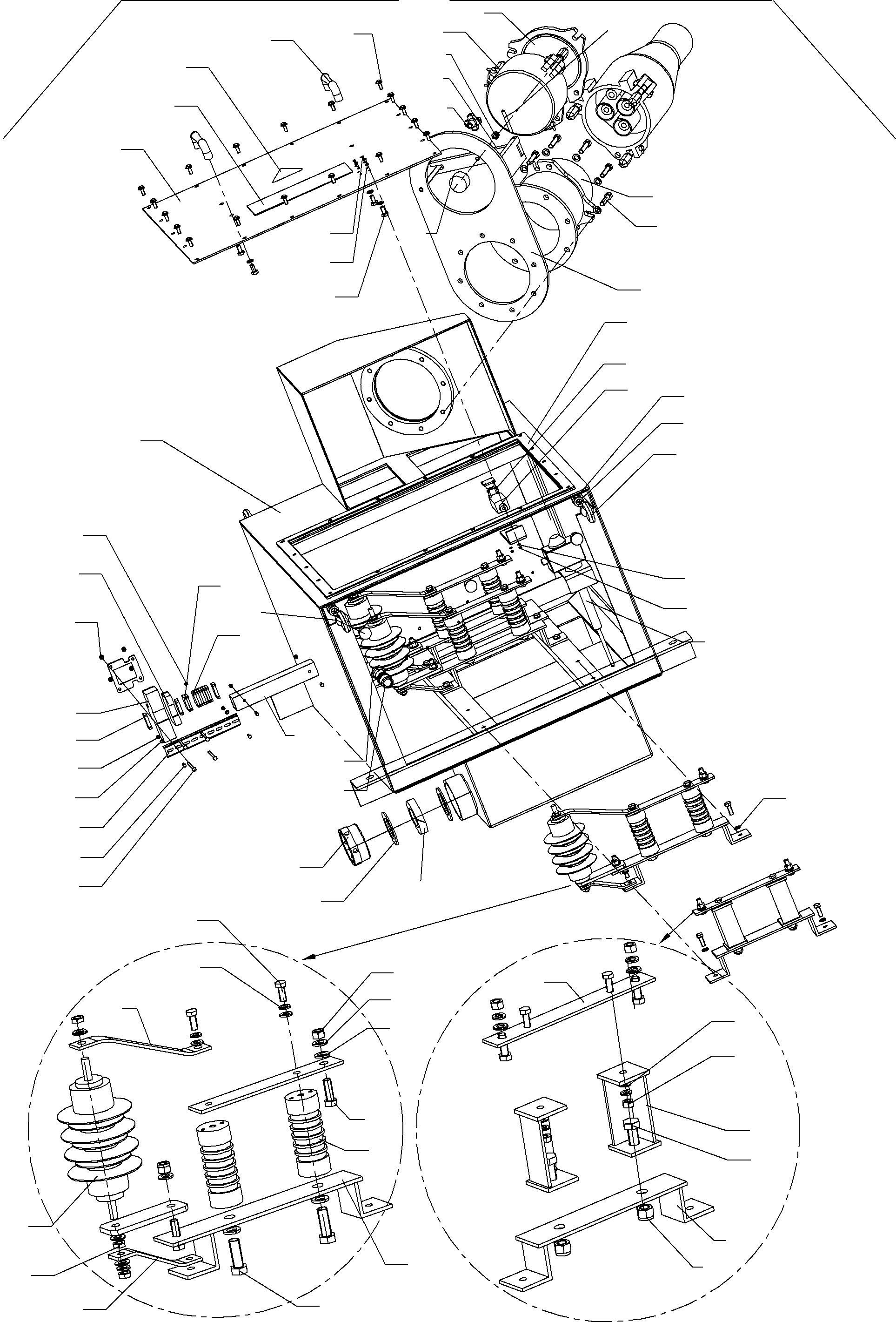 Connection box with overvoltage protection assy. 929 686 40 KOMATSU