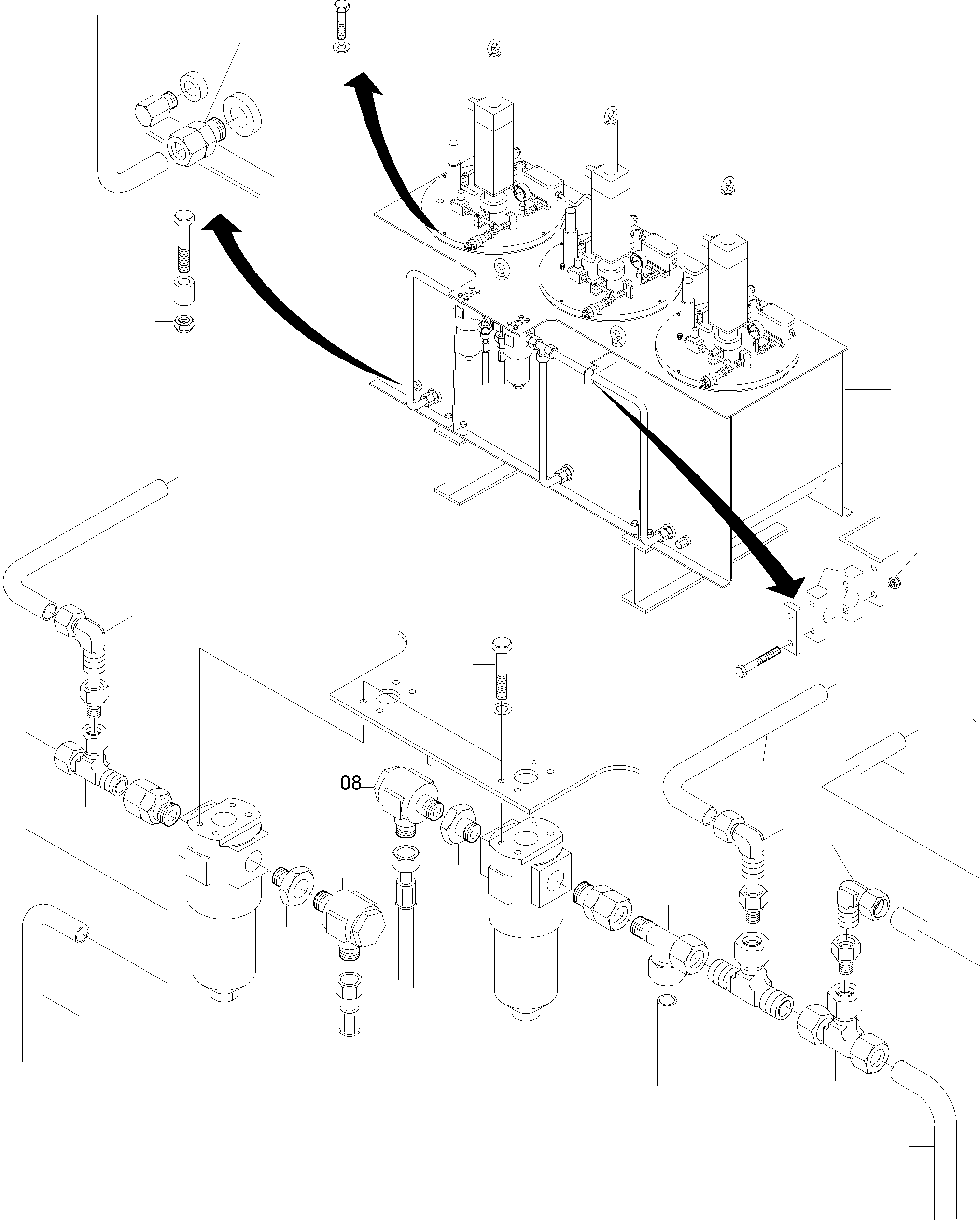 Шланг в сборе 515 570 40 KOMATSU