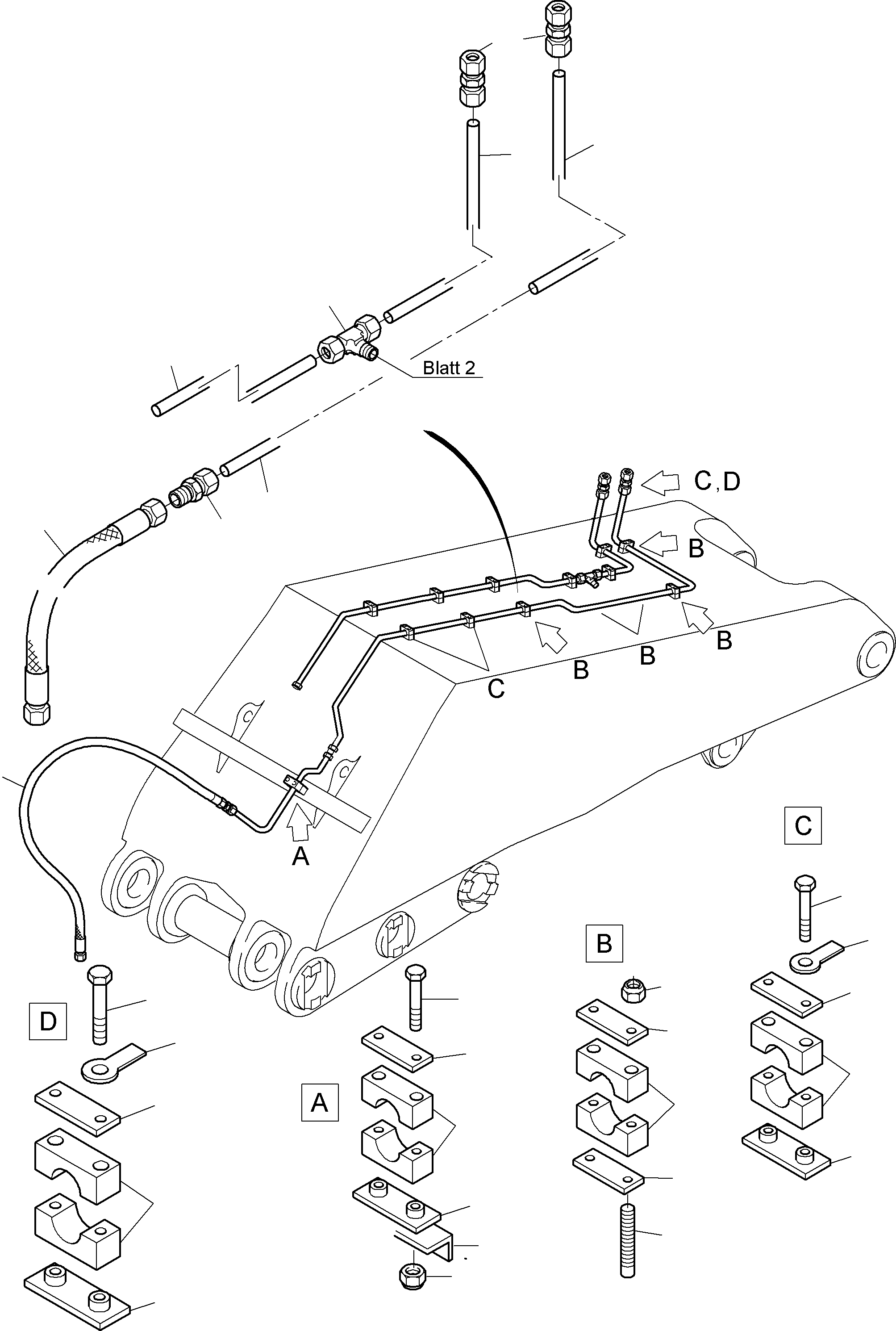 Труба в сборе 935 522 40 KOMATSU