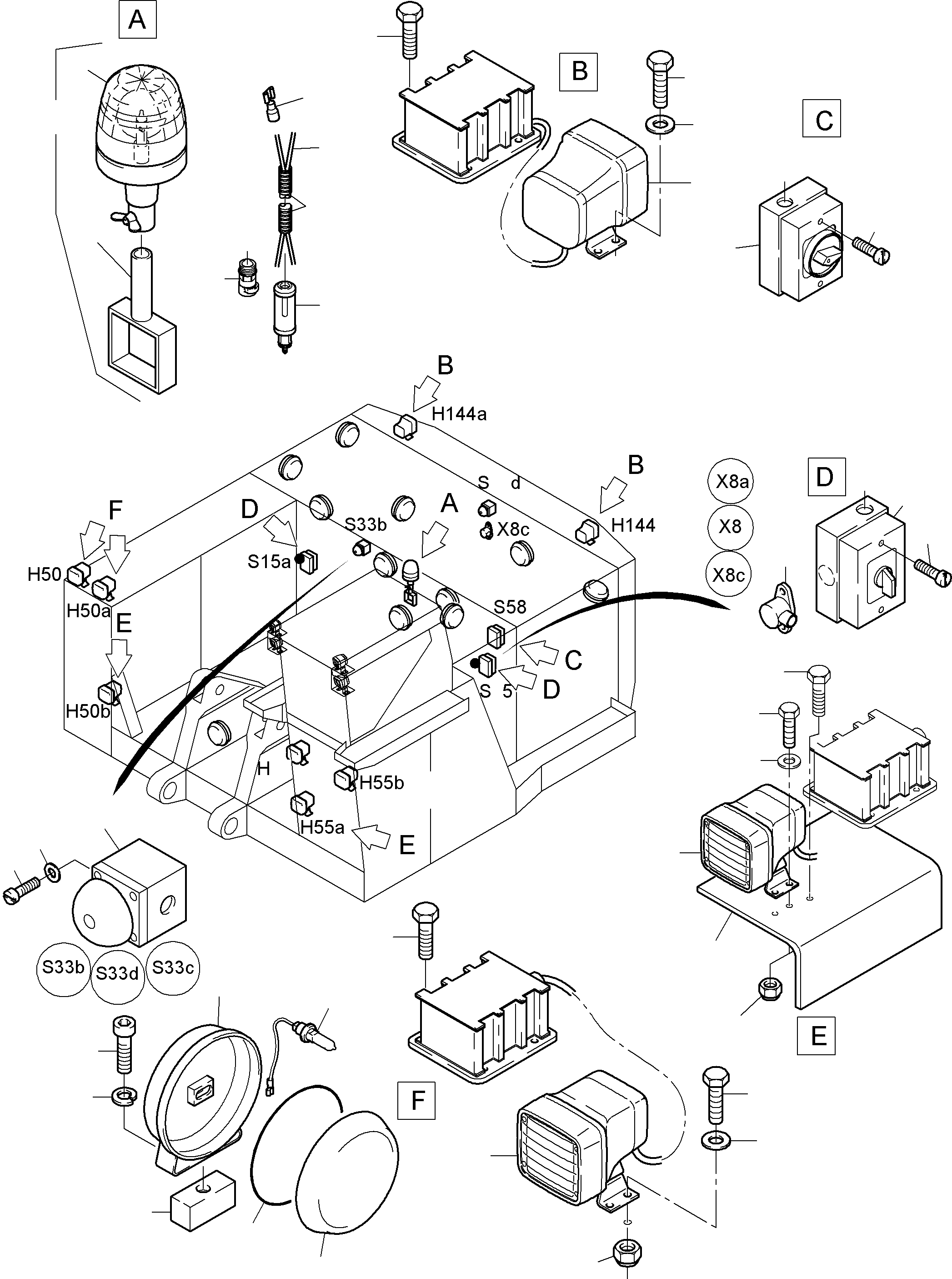 Retainer r.h. 936 547 40 KOMATSU