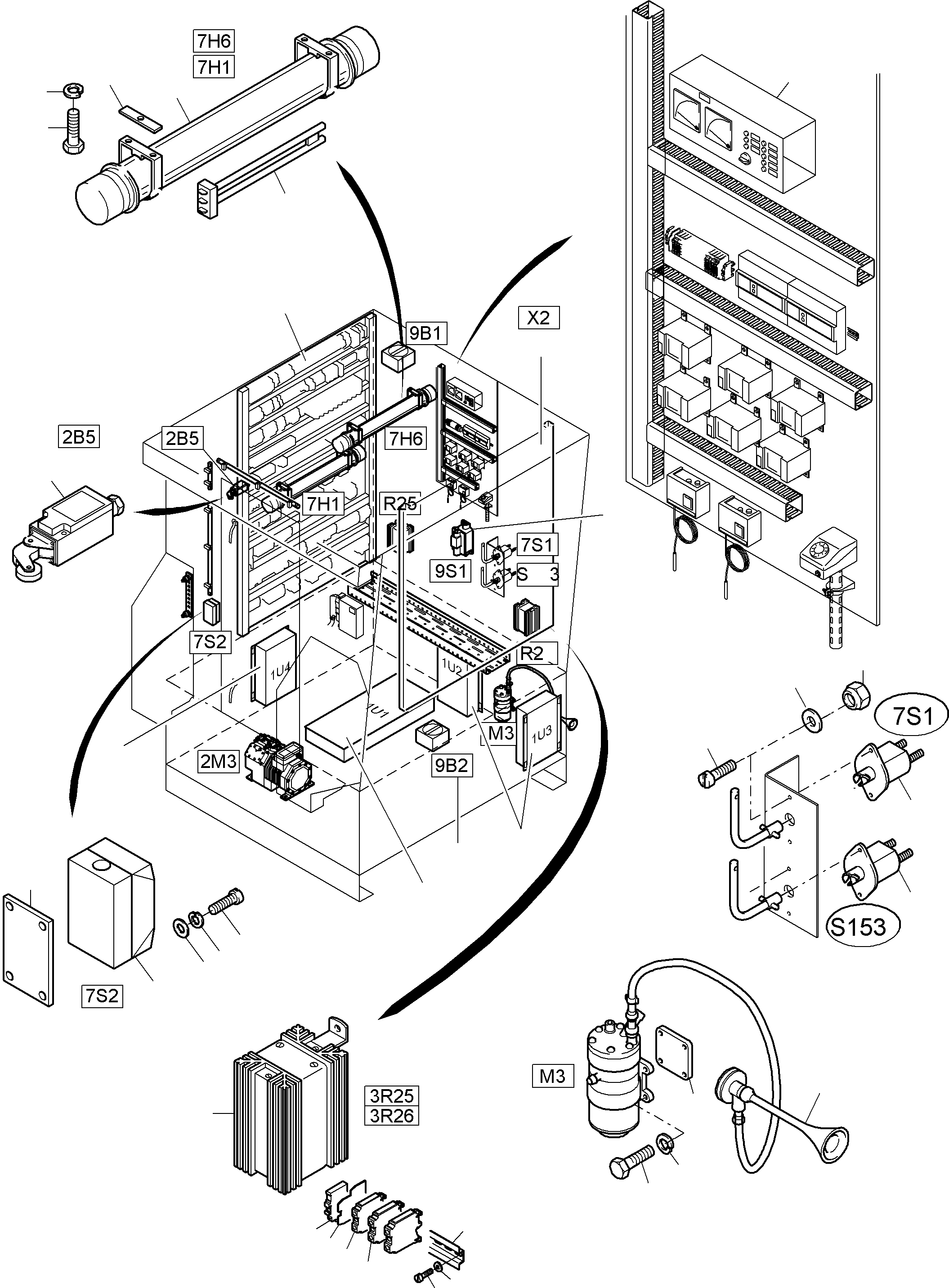 Жгут проводов - plug MC 7 921 577 40 KOMATSU