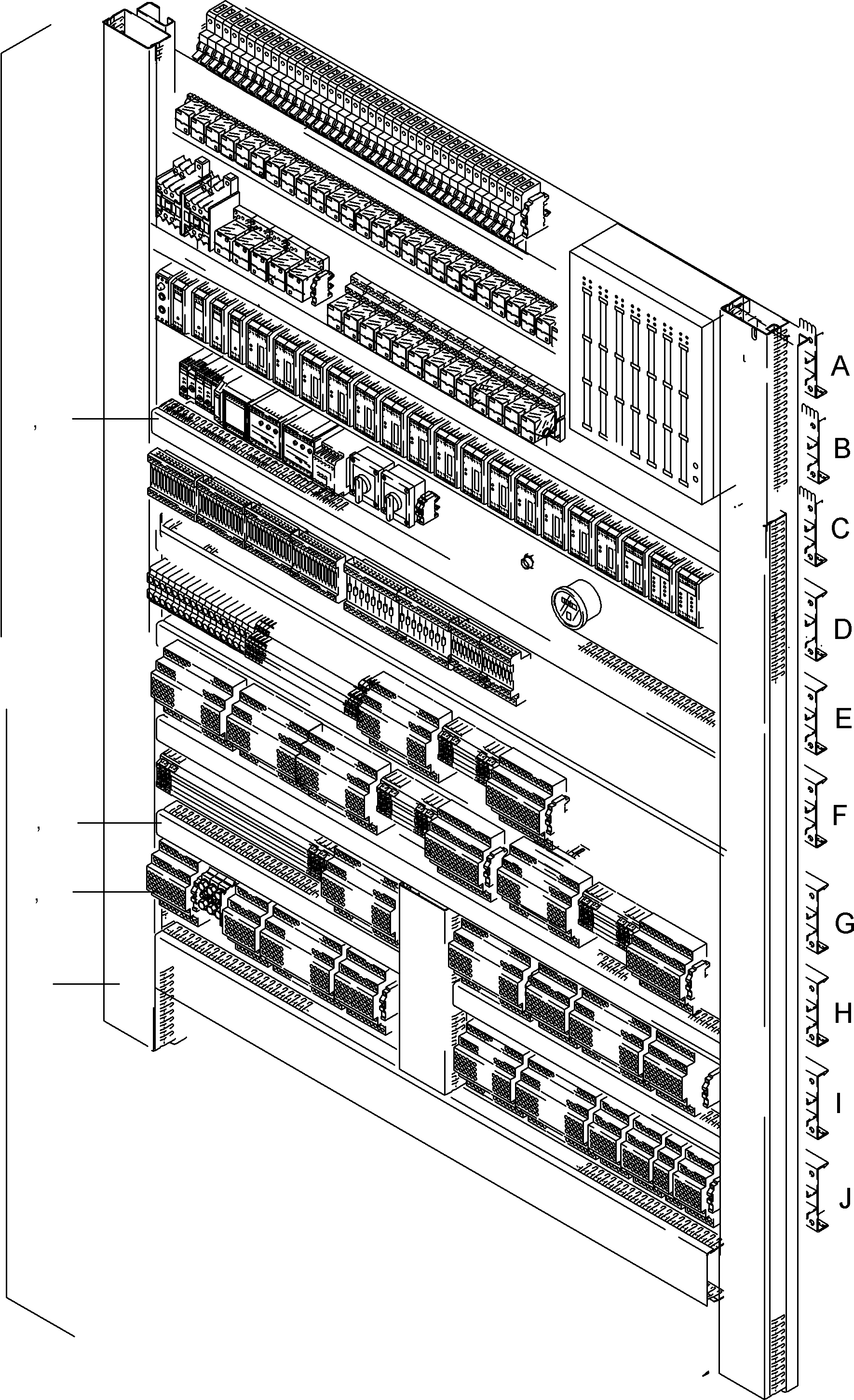 Switch framing with electr. parts 934 930 40 KOMATSU