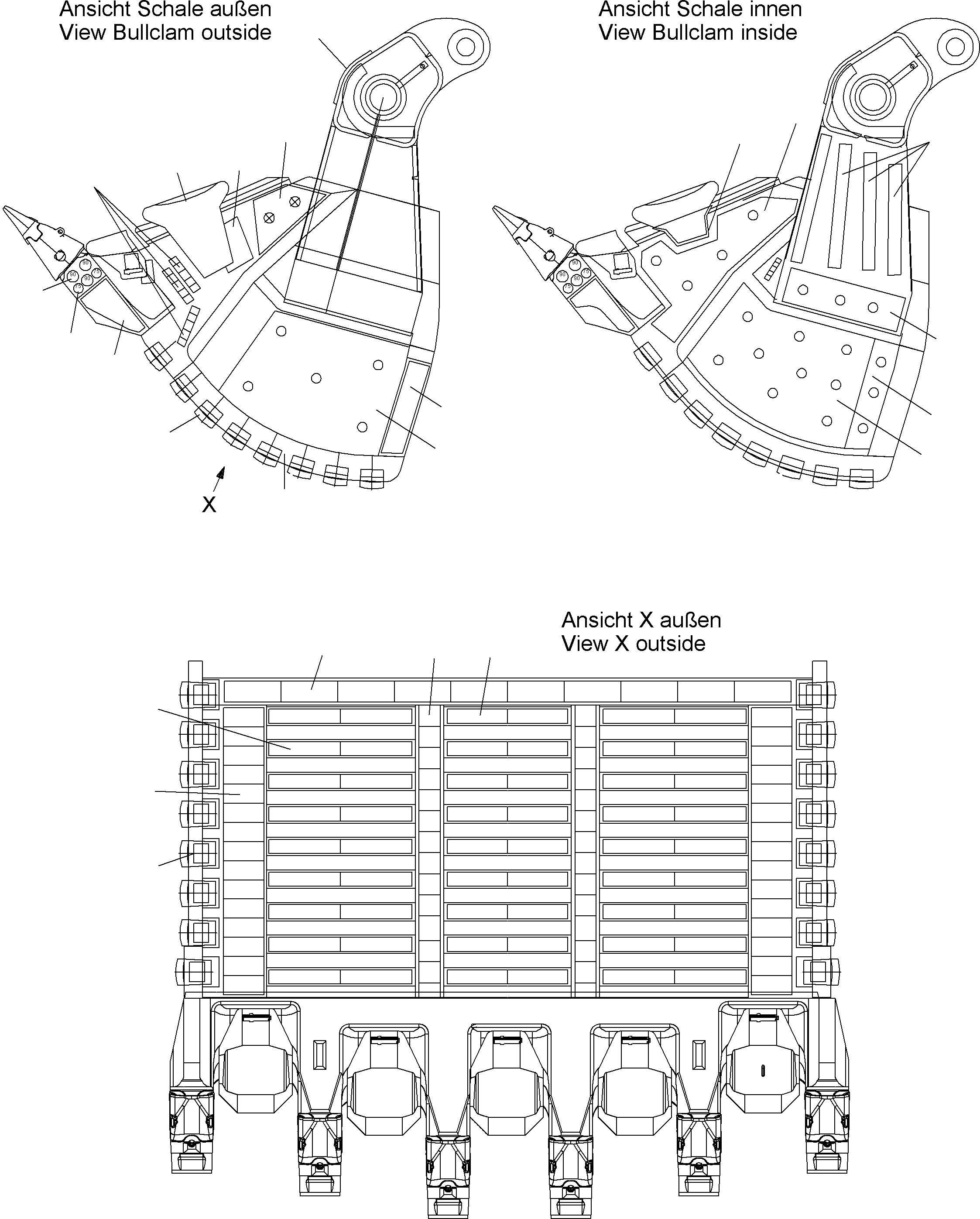 Inner wear plate 938 065 40 KOMATSU