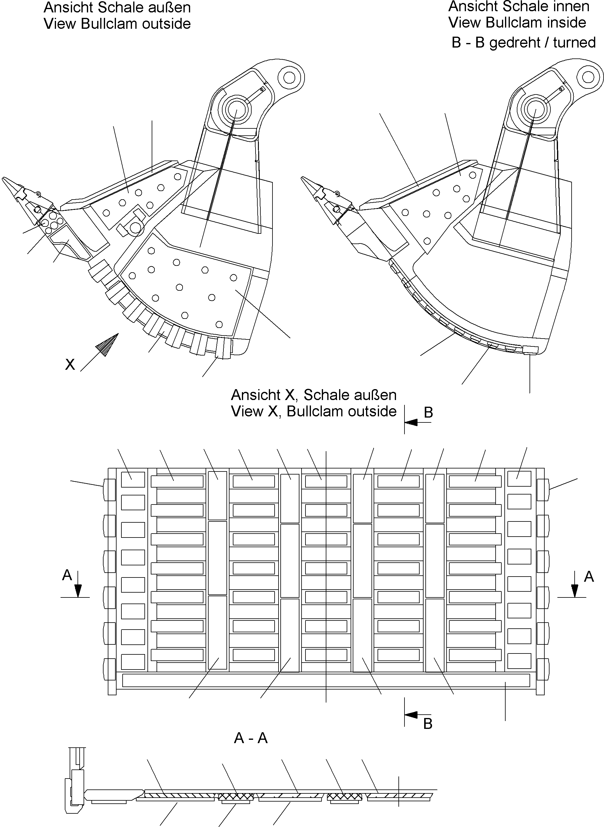 Bucket heel shroud 944 367 40 KOMATSU