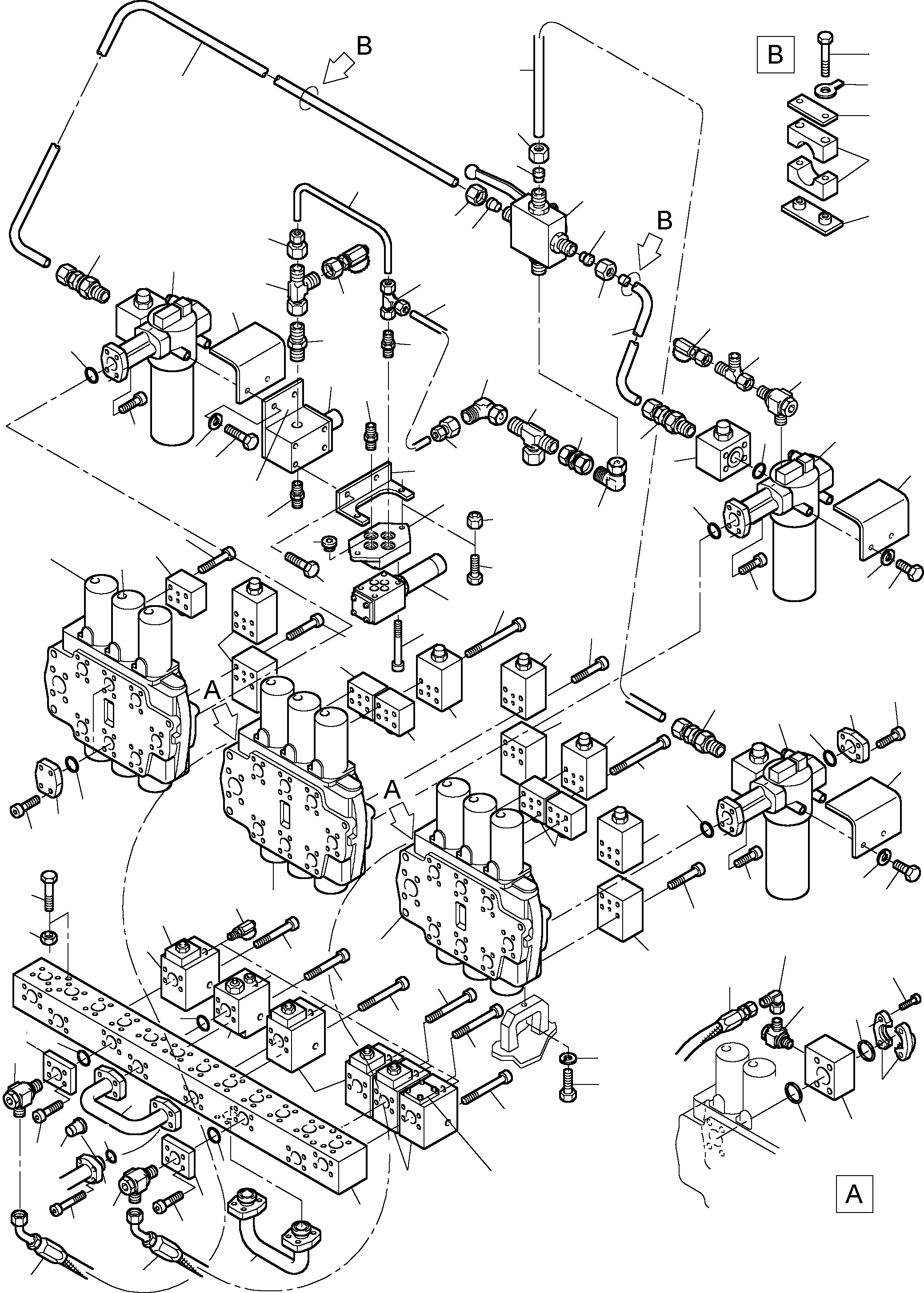 Distribution block 640 151 40 KOMATSU