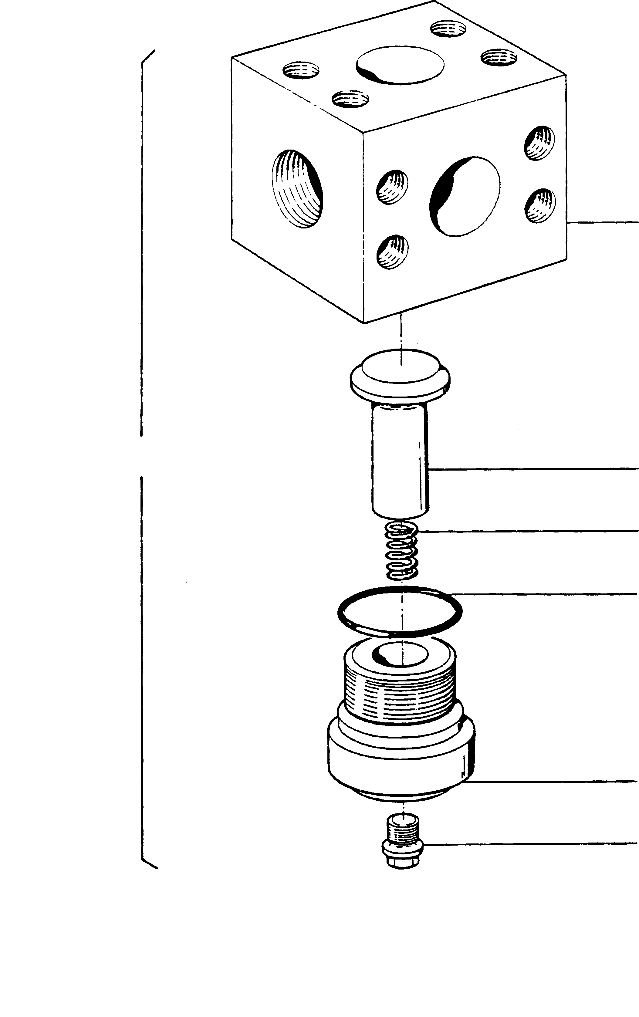Non-return valve fig-nos: 02-07 575 549 40 KOMATSU