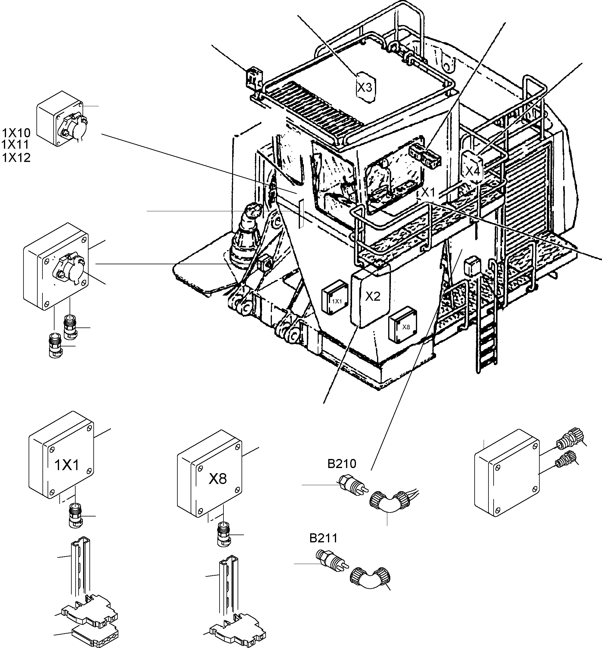 Housing, empty 300x300x150 896 554 40 KOMATSU