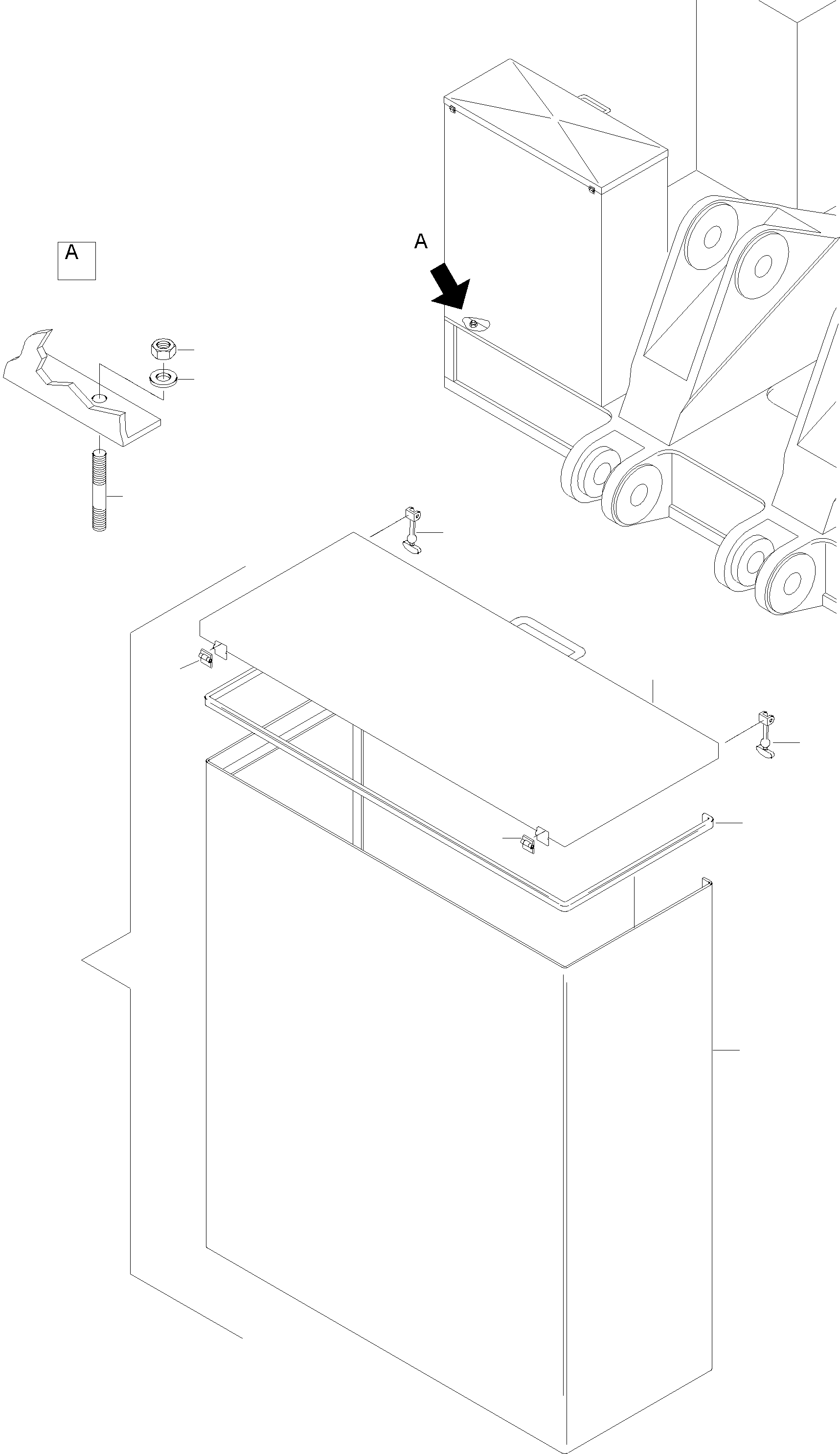 Wall plate 660 252 40 KOMATSU