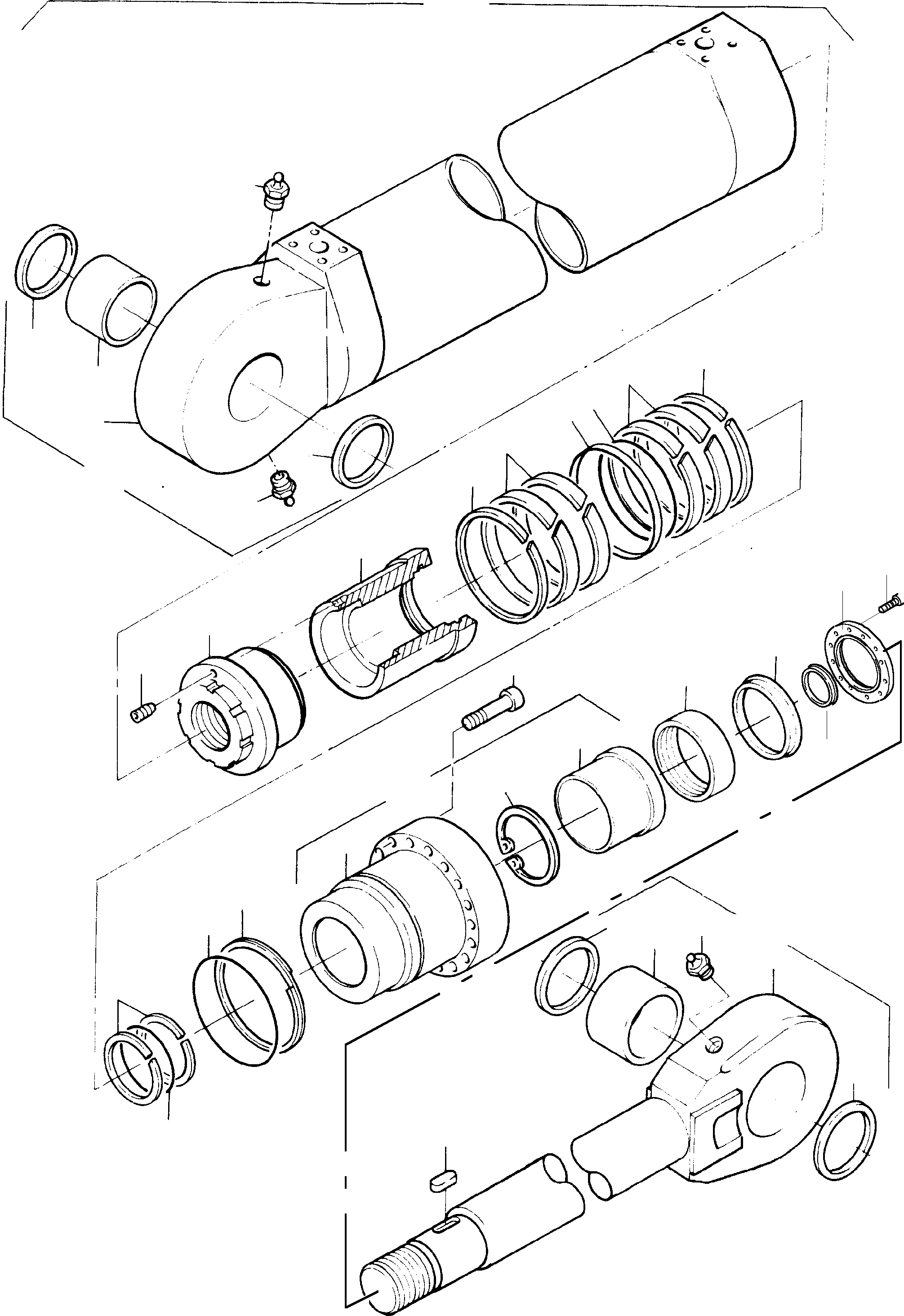 Piston rod assy. consist. of 04-06 and 28 764 918 73 KOMATSU