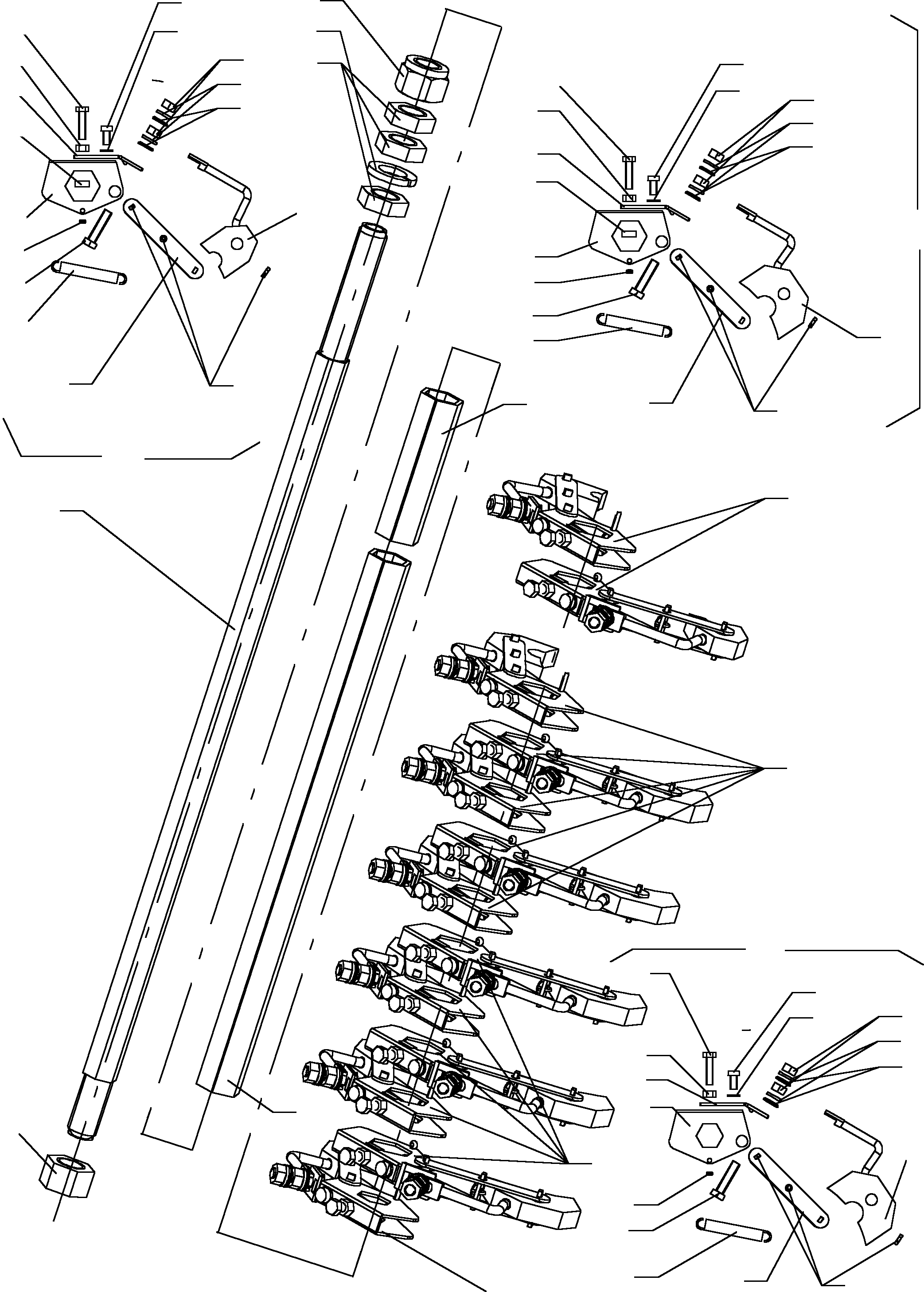 Collector rod assy. 770 433 73 KOMATSU