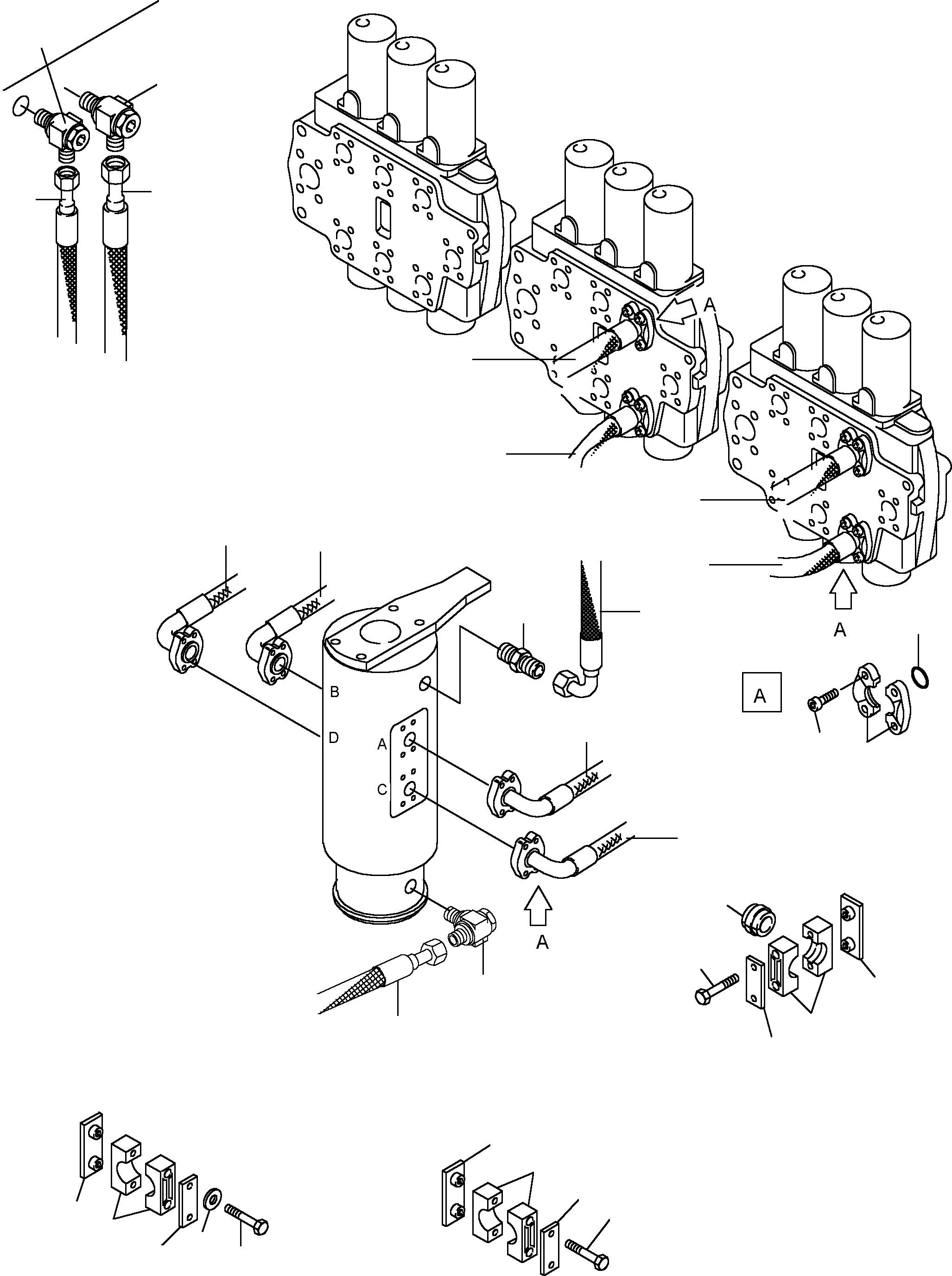 Hose assy. DN 32x3000 lg. 514 970 98 KOMATSU