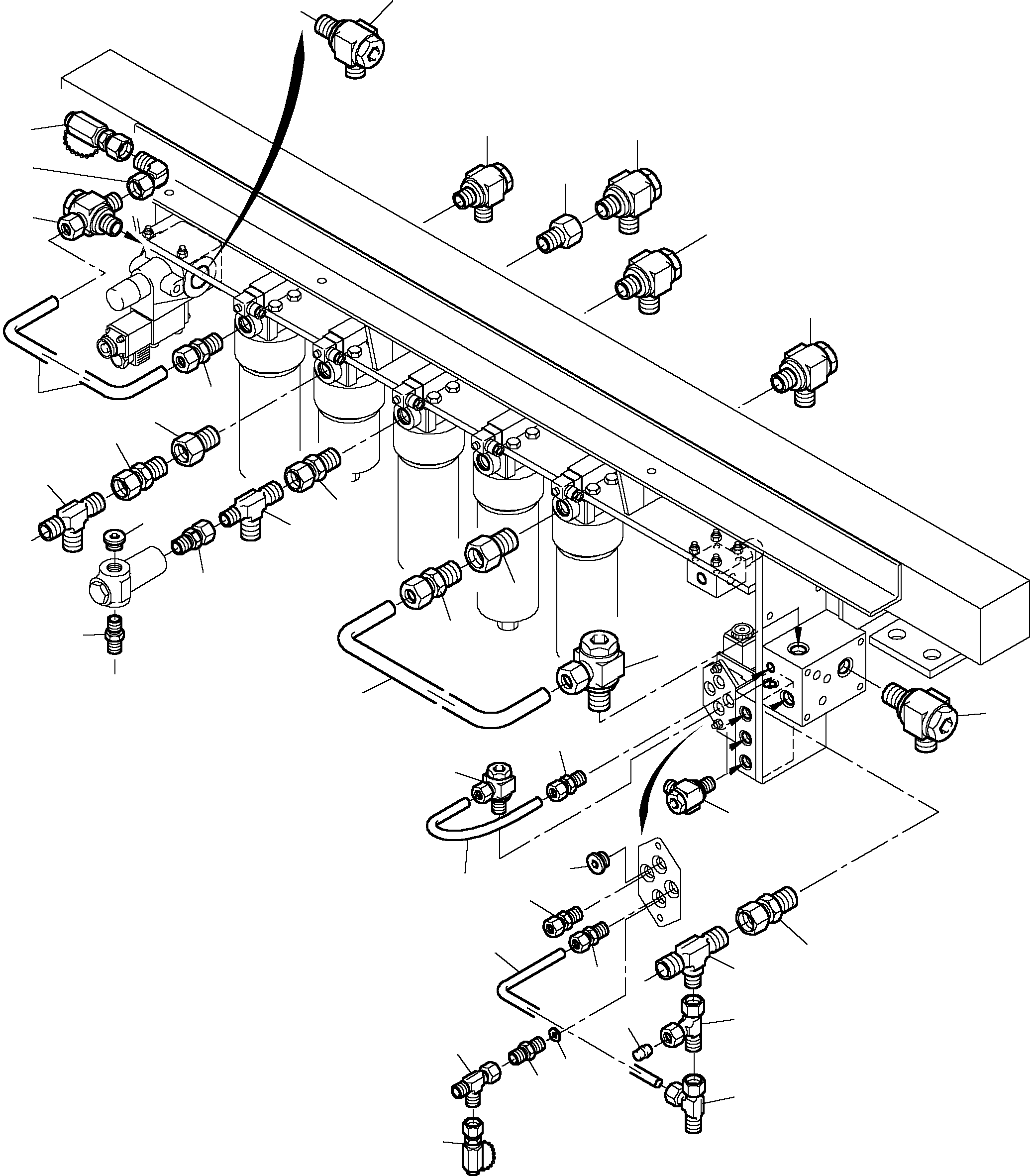 Соединительный штуцер 509 704 98 KOMATSU