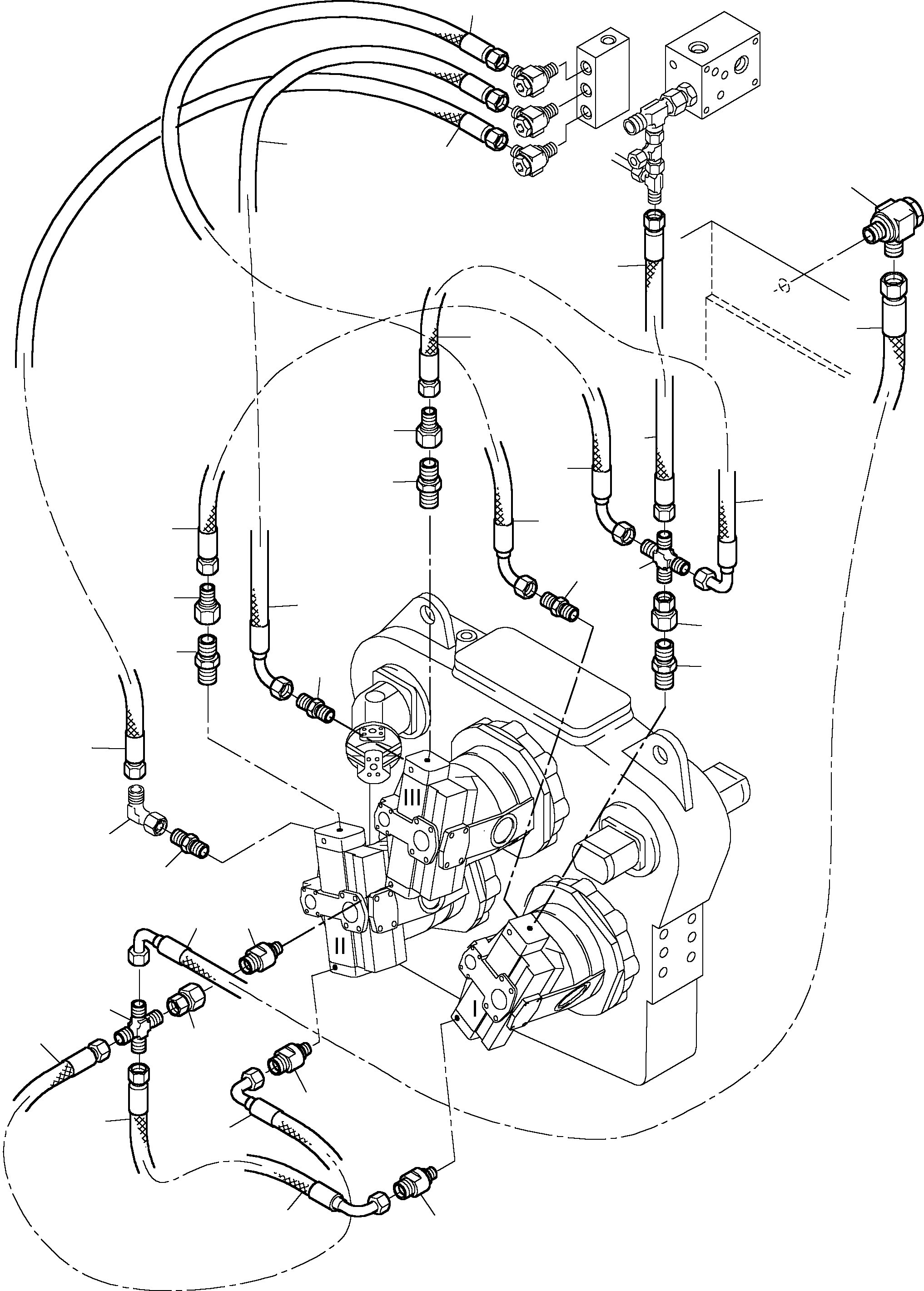 Hose assy. DN 12x360 512 939 98 KOMATSU