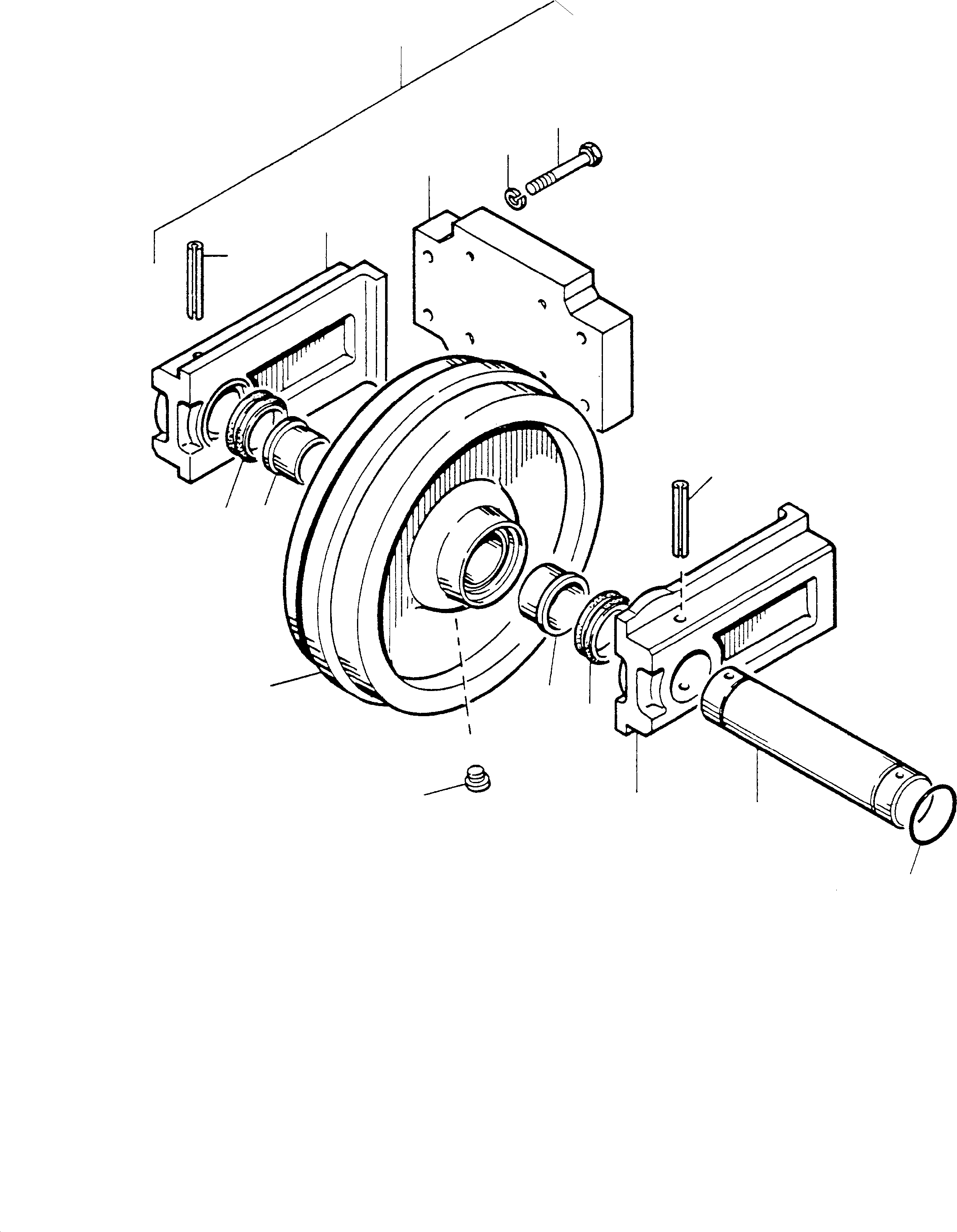 Idler consist. of fig-nos: 02-13 605 995 40 KOMATSU