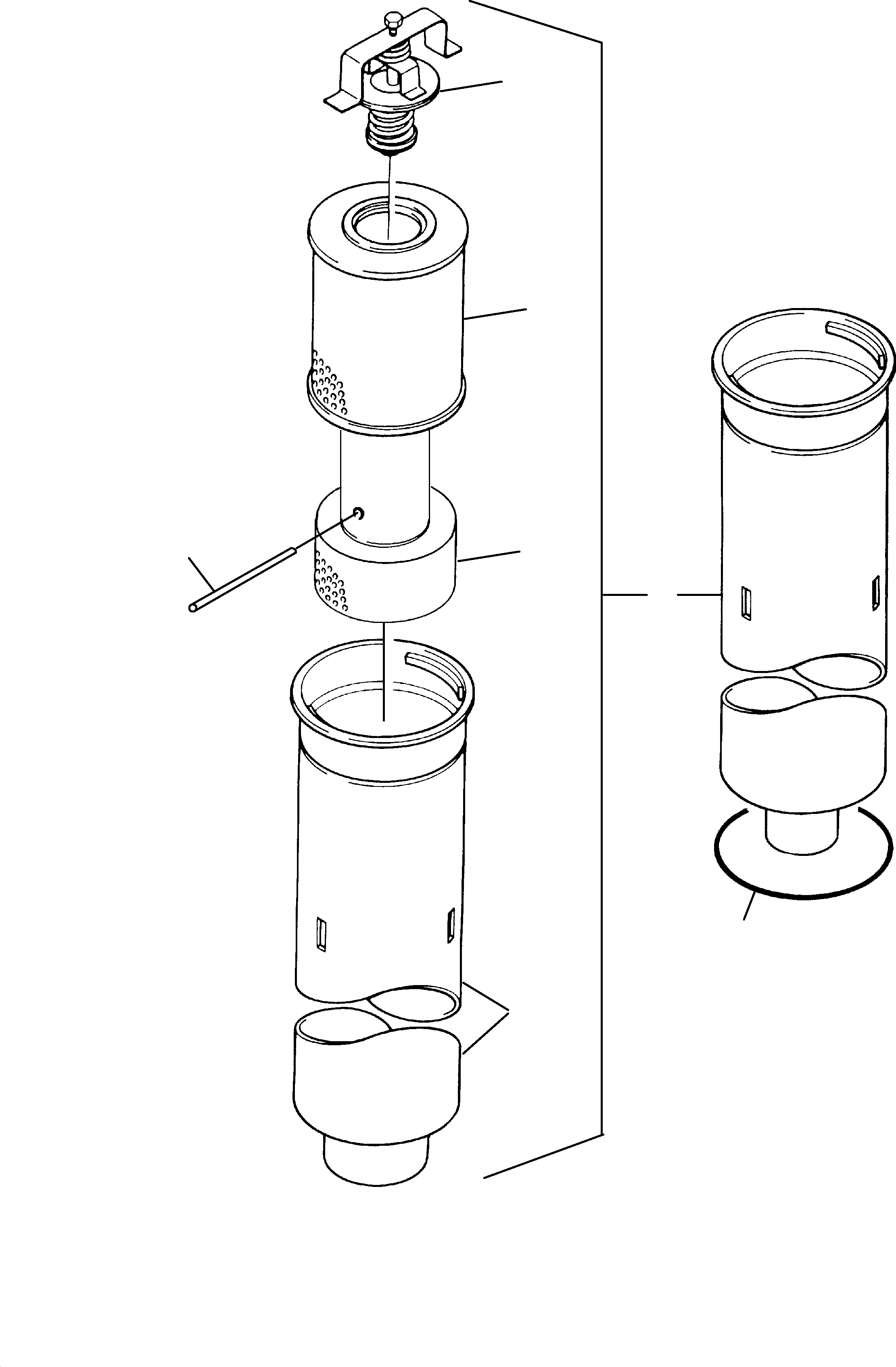 Filter element (hydr.-tank) 988 778 KOMATSU