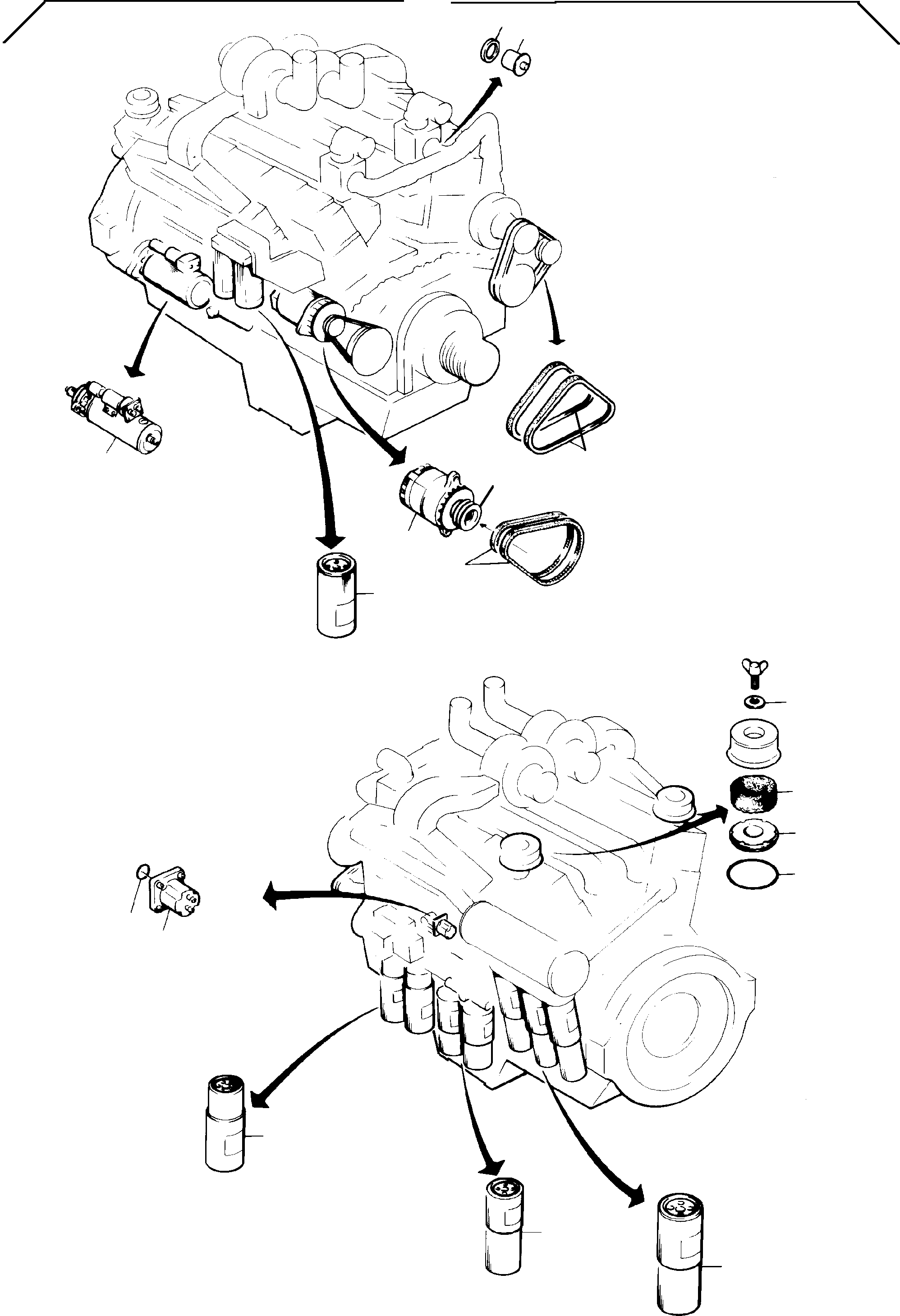 Generator w/o pulley(61074) 907 168 40 KOMATSU
