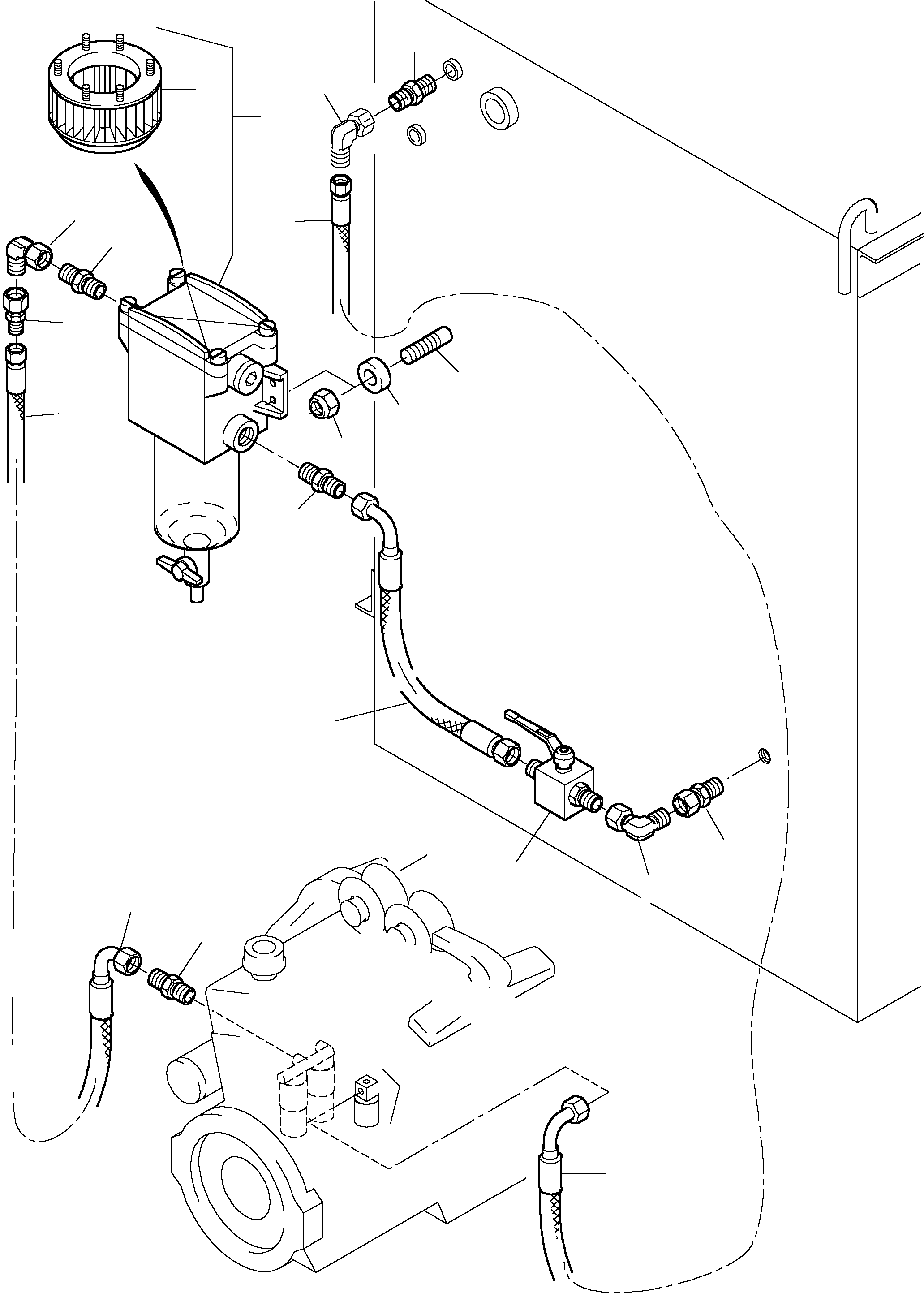 Separator assy. 907 065 40 KOMATSU