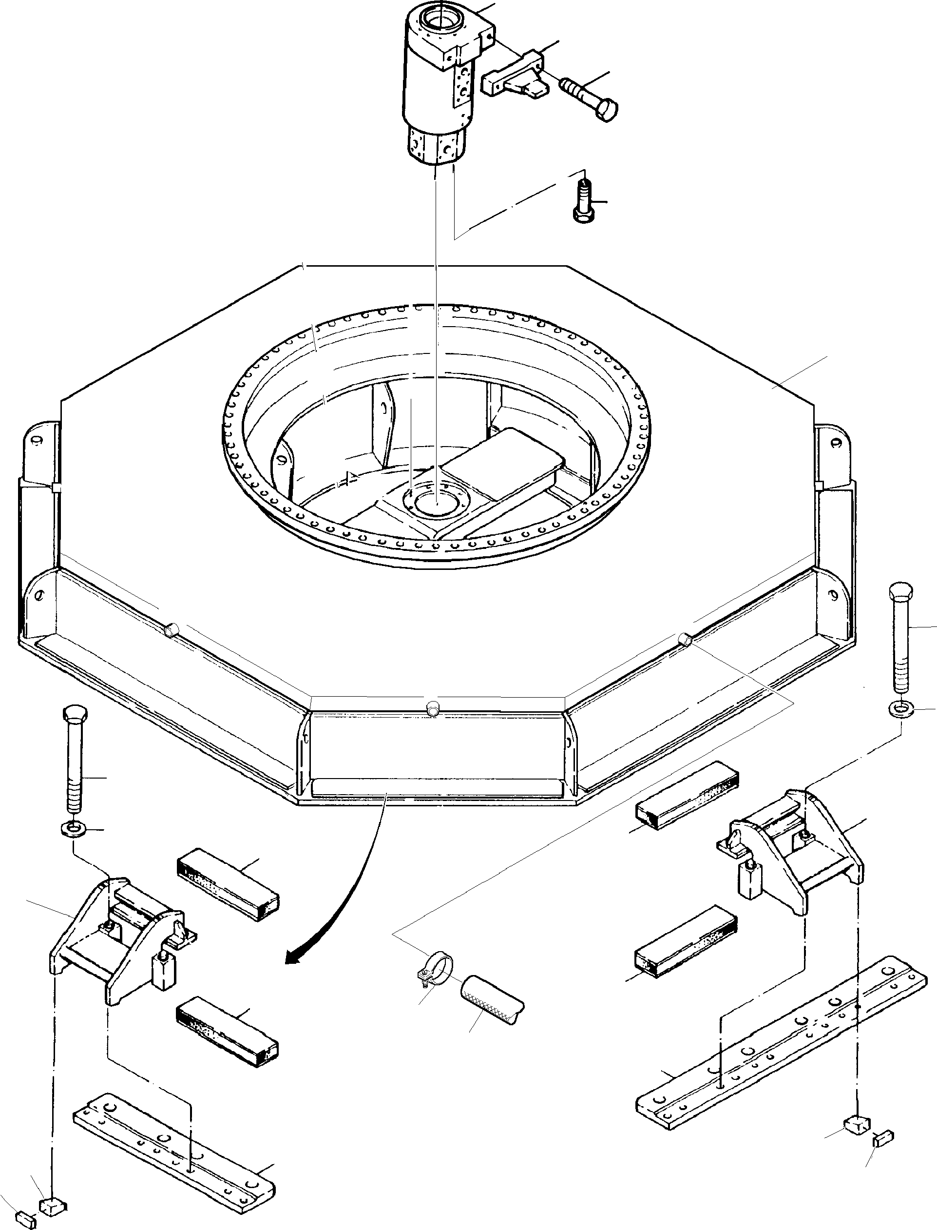 Pedestal 918 130 40 KOMATSU
