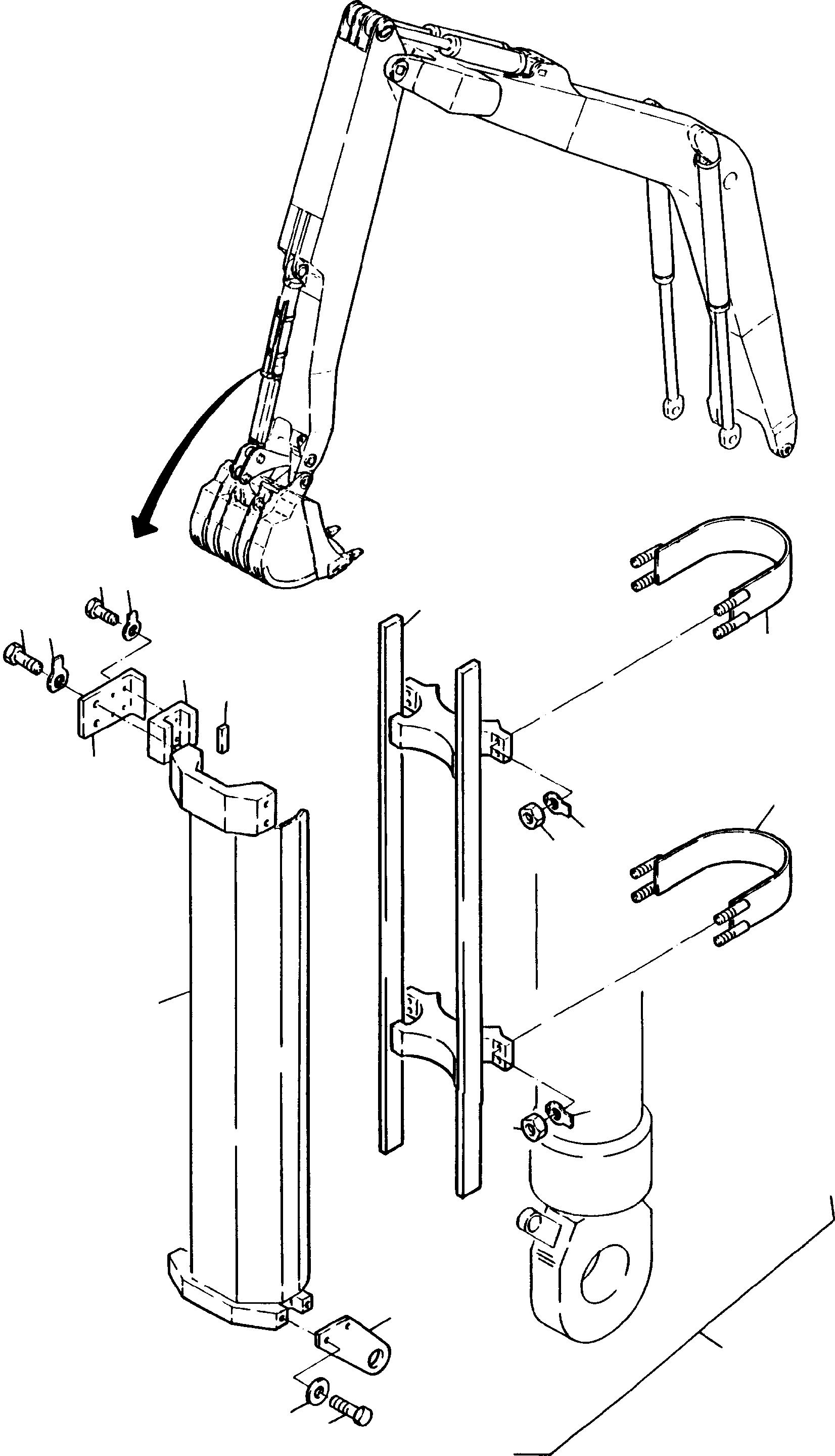Clamp clip 917 809 40 KOMATSU