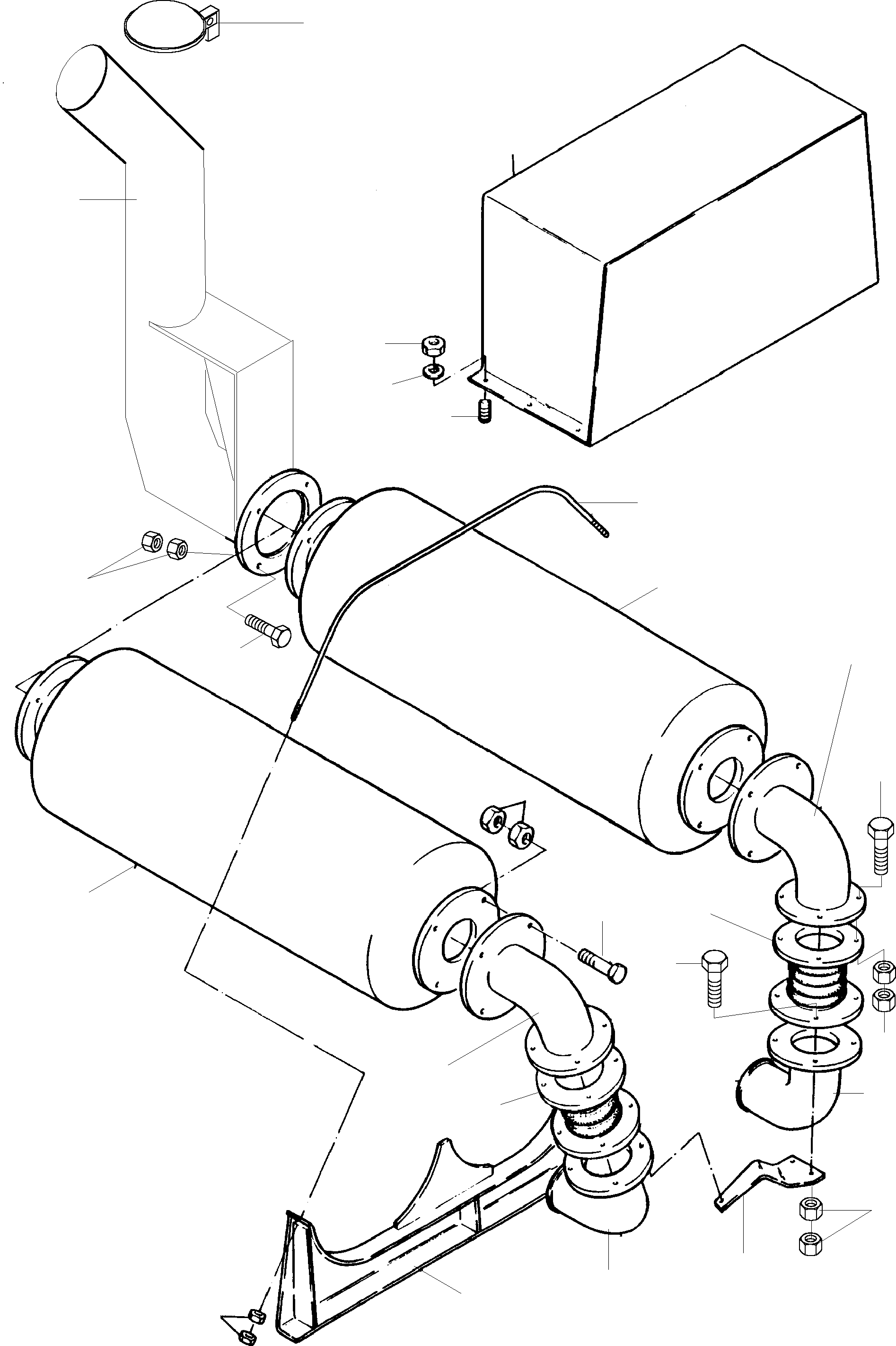 End pipe 912 443 40 KOMATSU