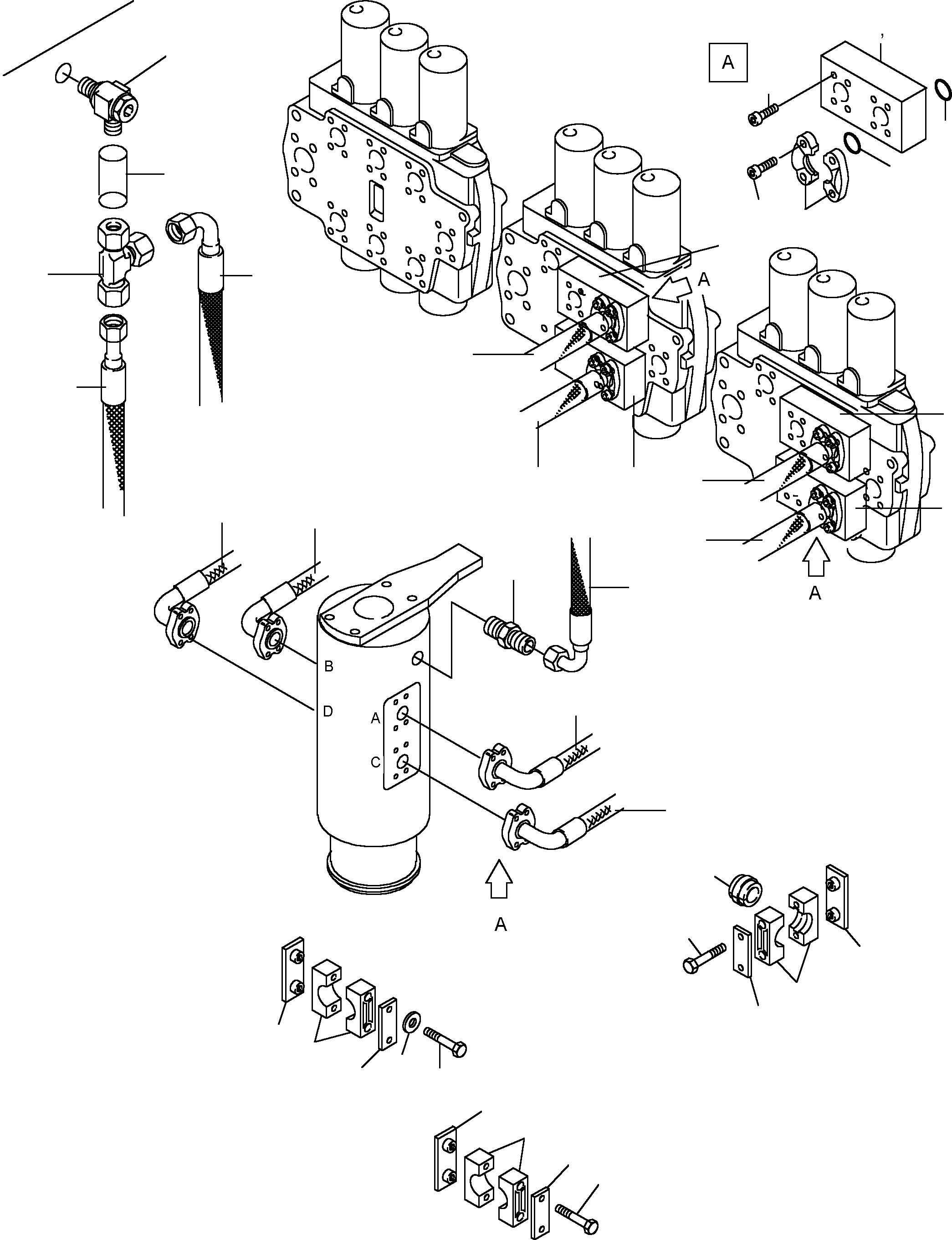 Hose assy. DN 12x5100 516 912 98 KOMATSU