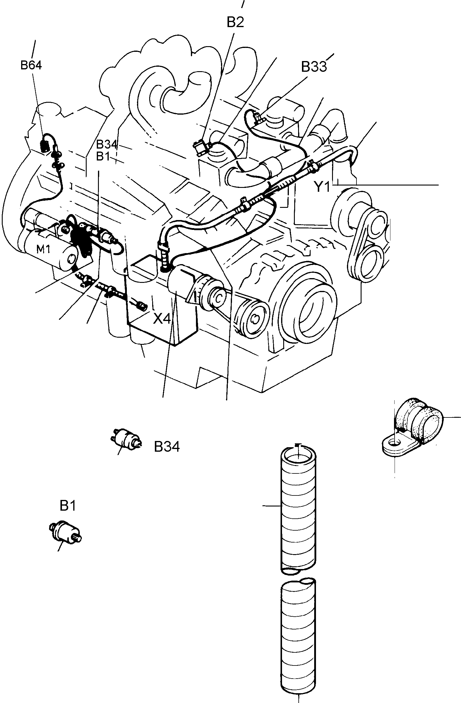 Кабель 256 604 40 KOMATSU