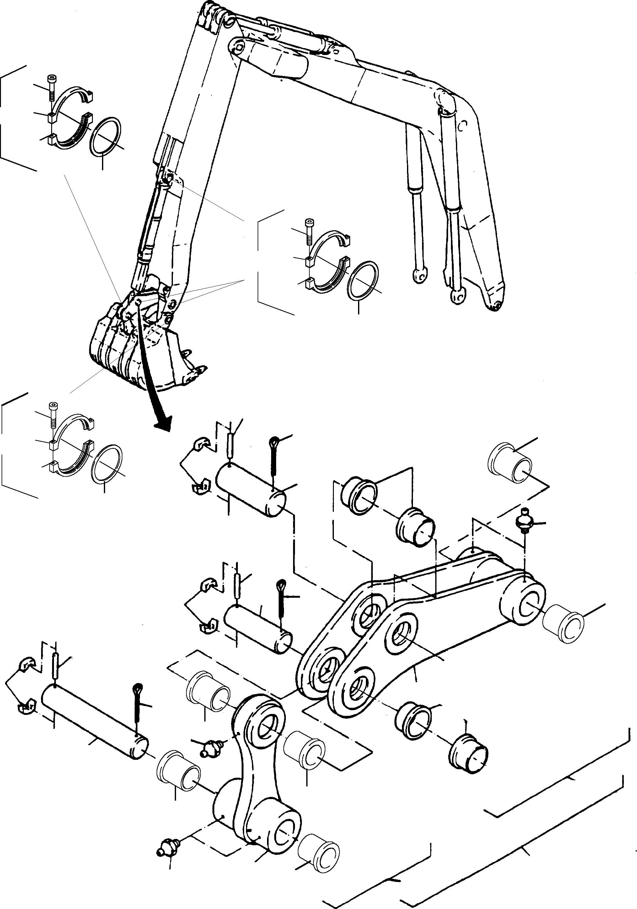 Steering and rod consist. of fig-nos: 02-21 918 766 40 KOMATSU