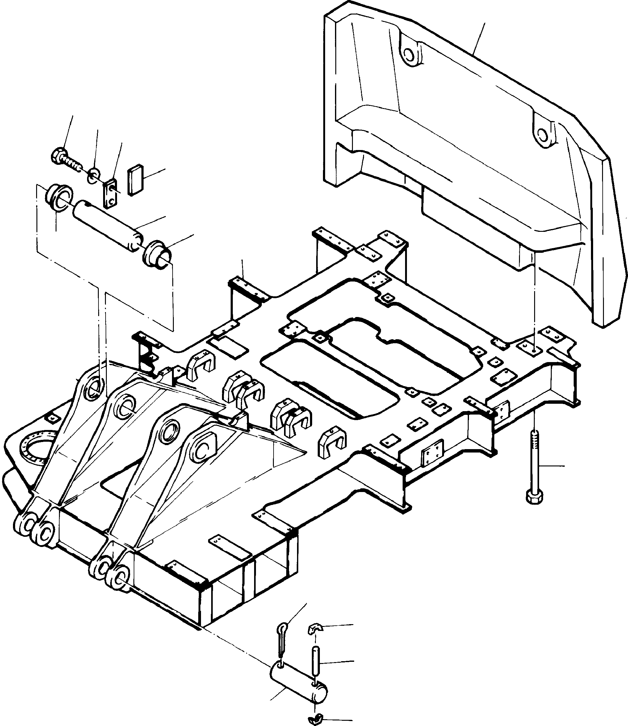 Superstructure platform 930 020 40 KOMATSU