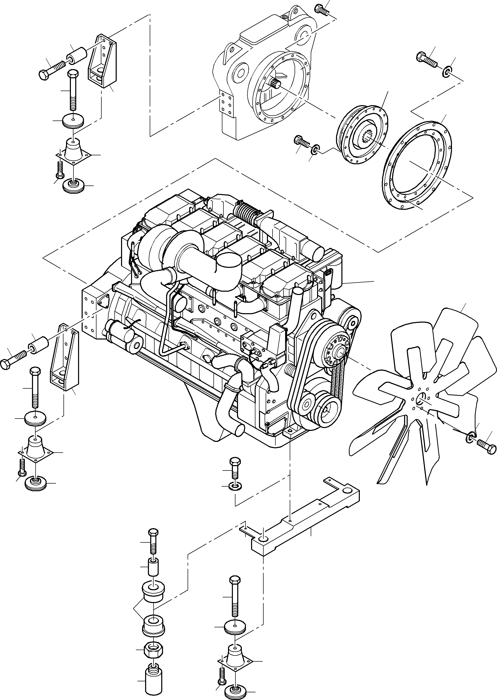 Intermediate flange 928 342 40 KOMATSU