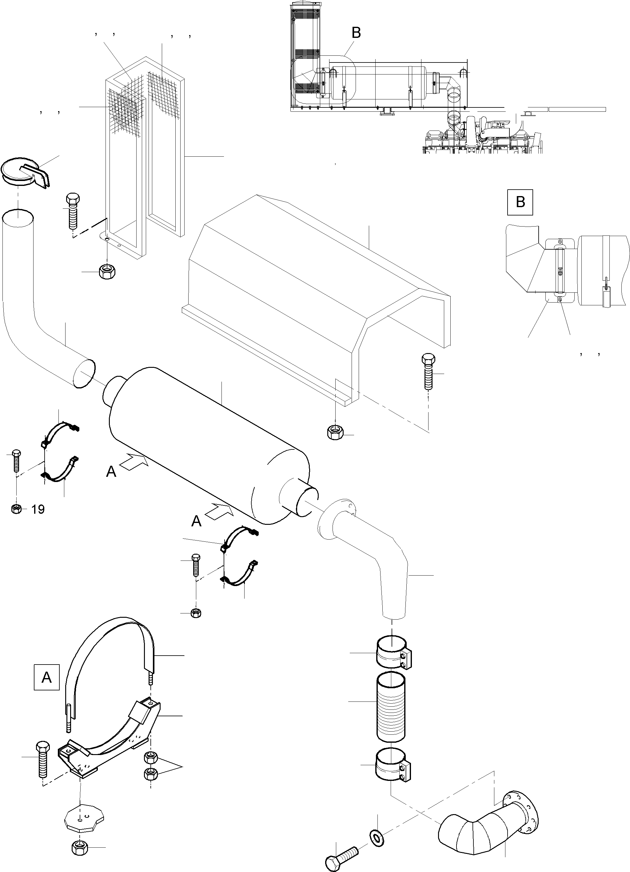 End pipe 891 415 40 KOMATSU