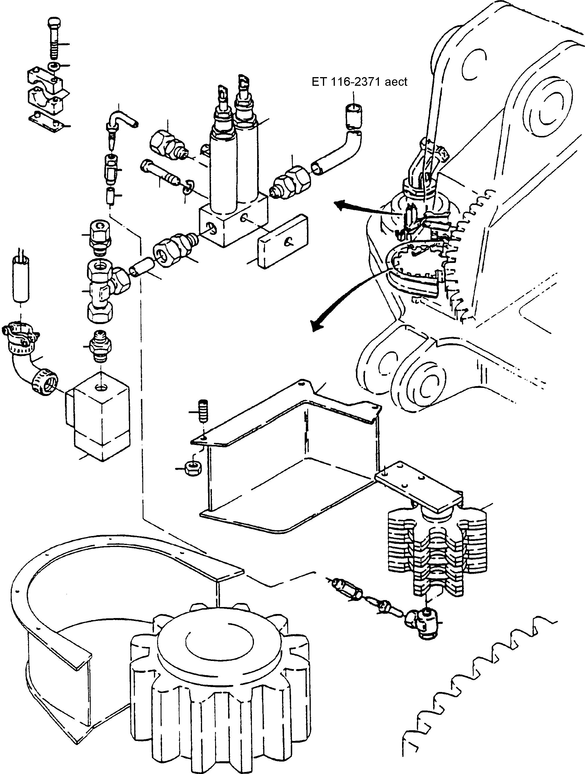 Соединительный штуцер 372 893 40 KOMATSU