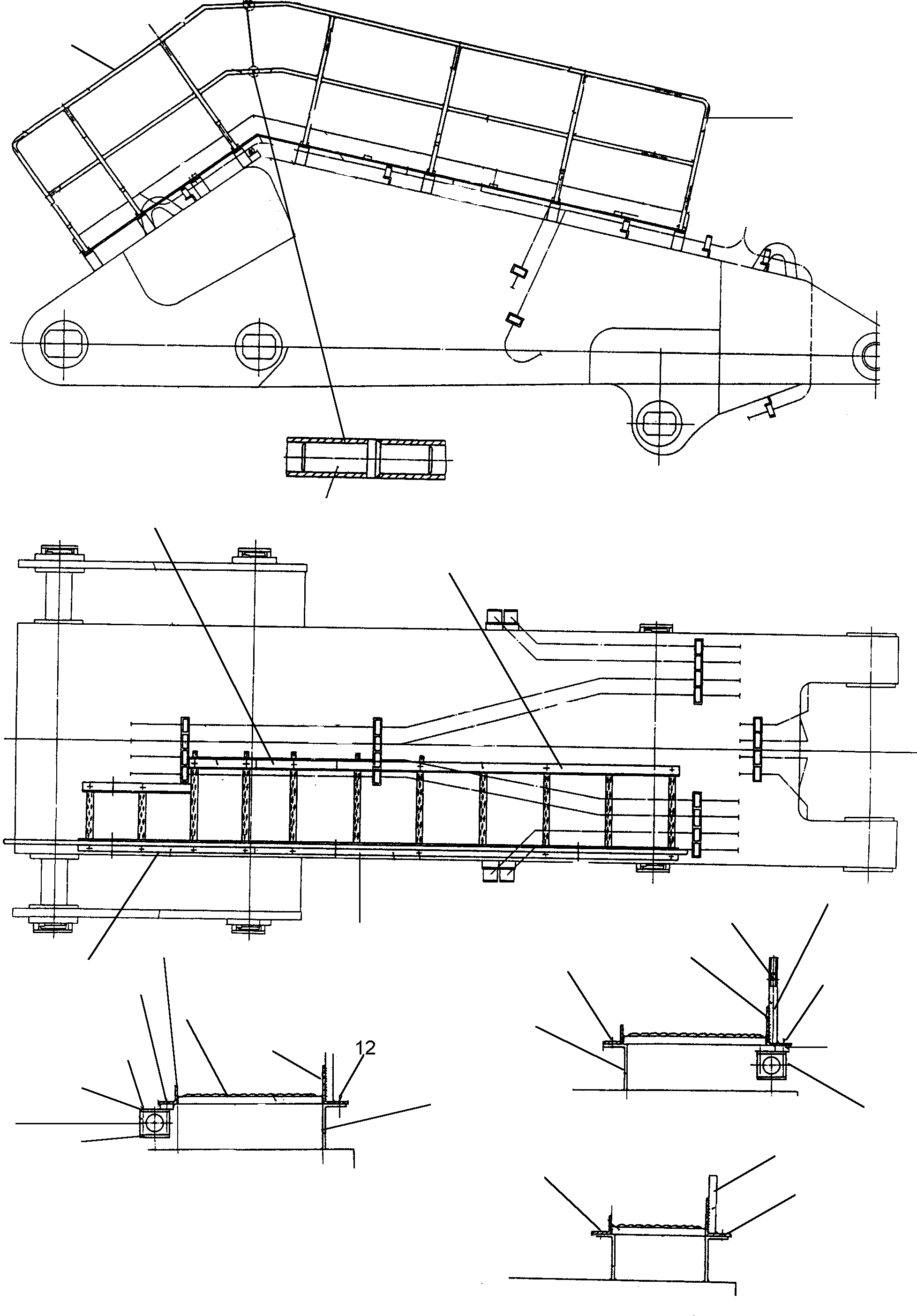 Angle 75x8x3550 480 955 40 KOMATSU