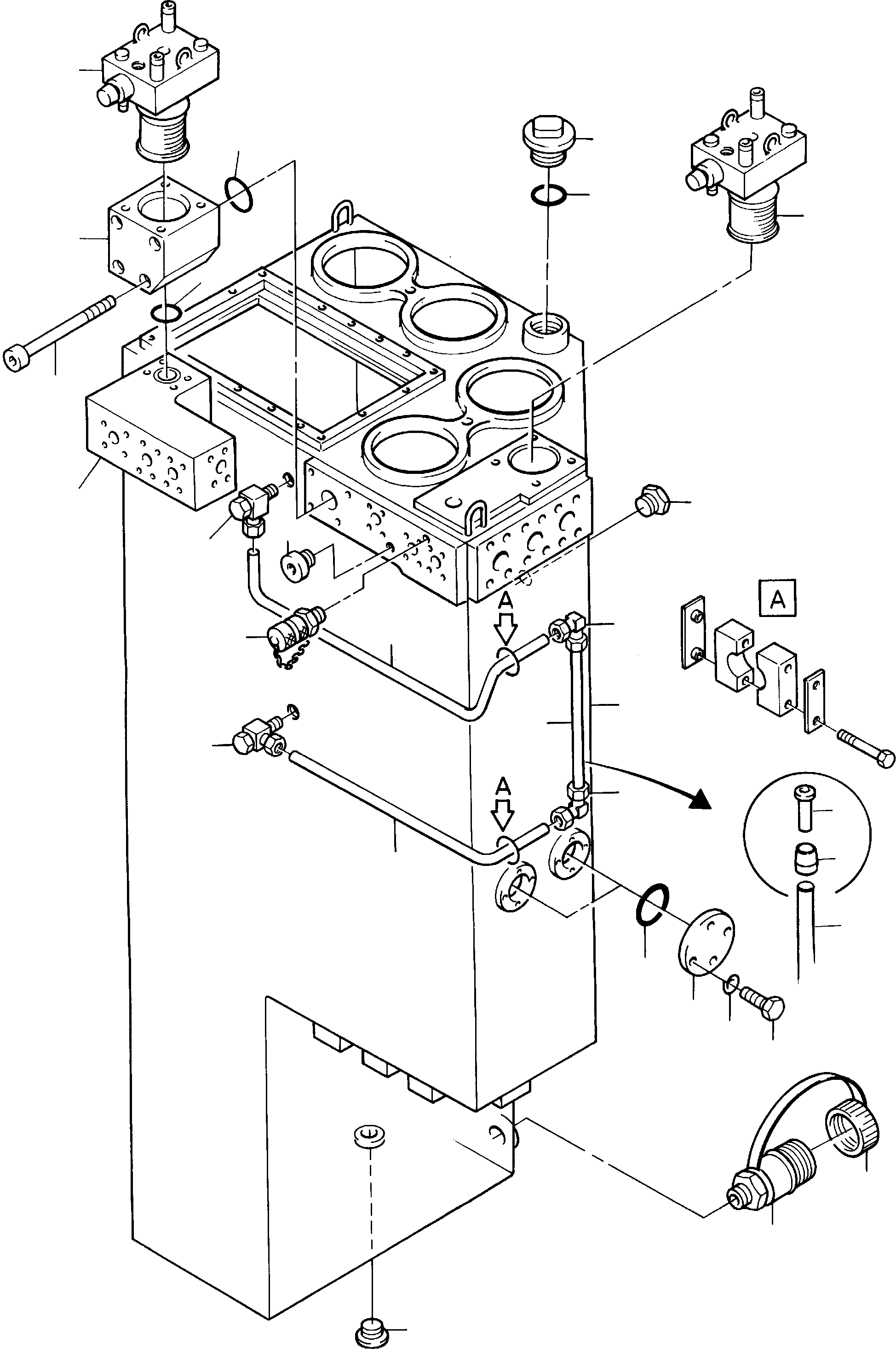 Распределительный коллектор 636 355 40 KOMATSU