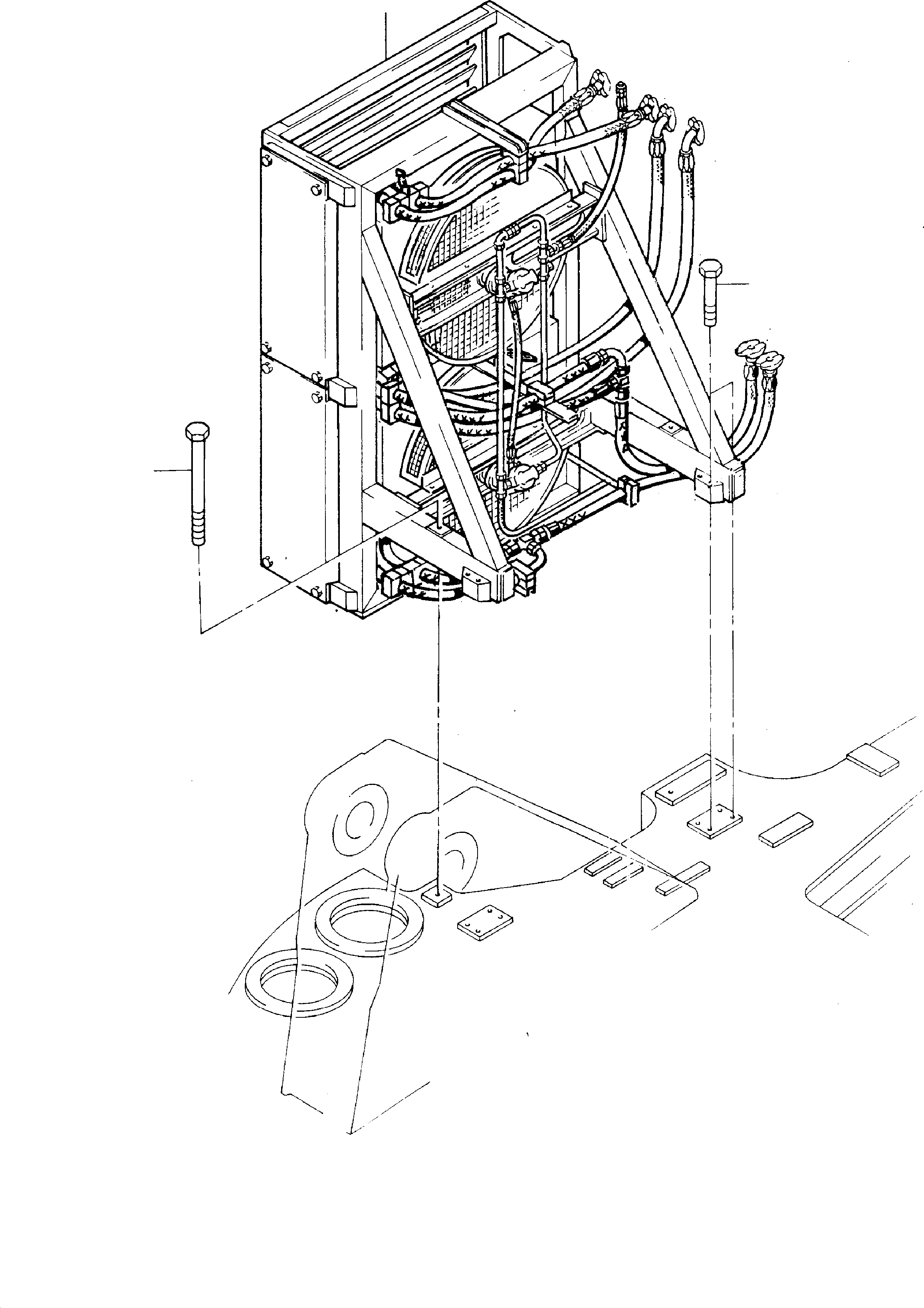 Oil cooler system 636 300 40 KOMATSU