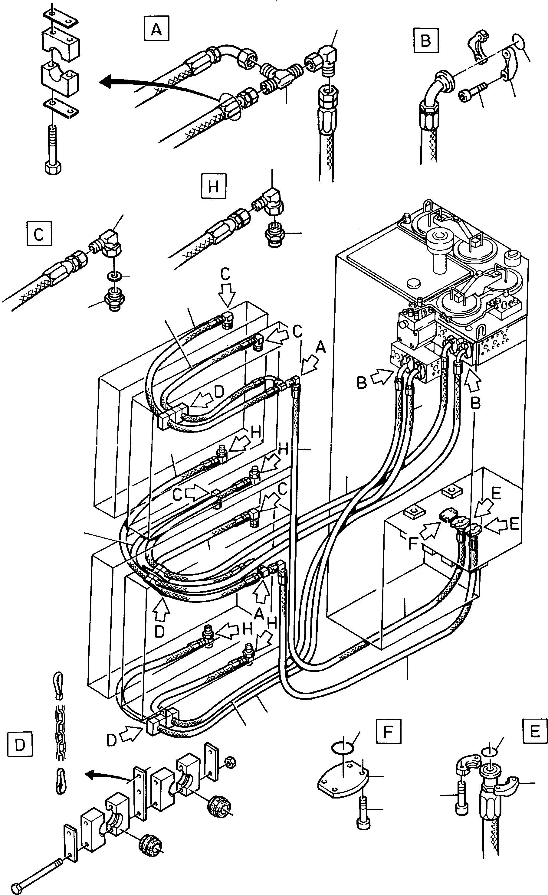Hose assy. DN 40 636 367 40 KOMATSU