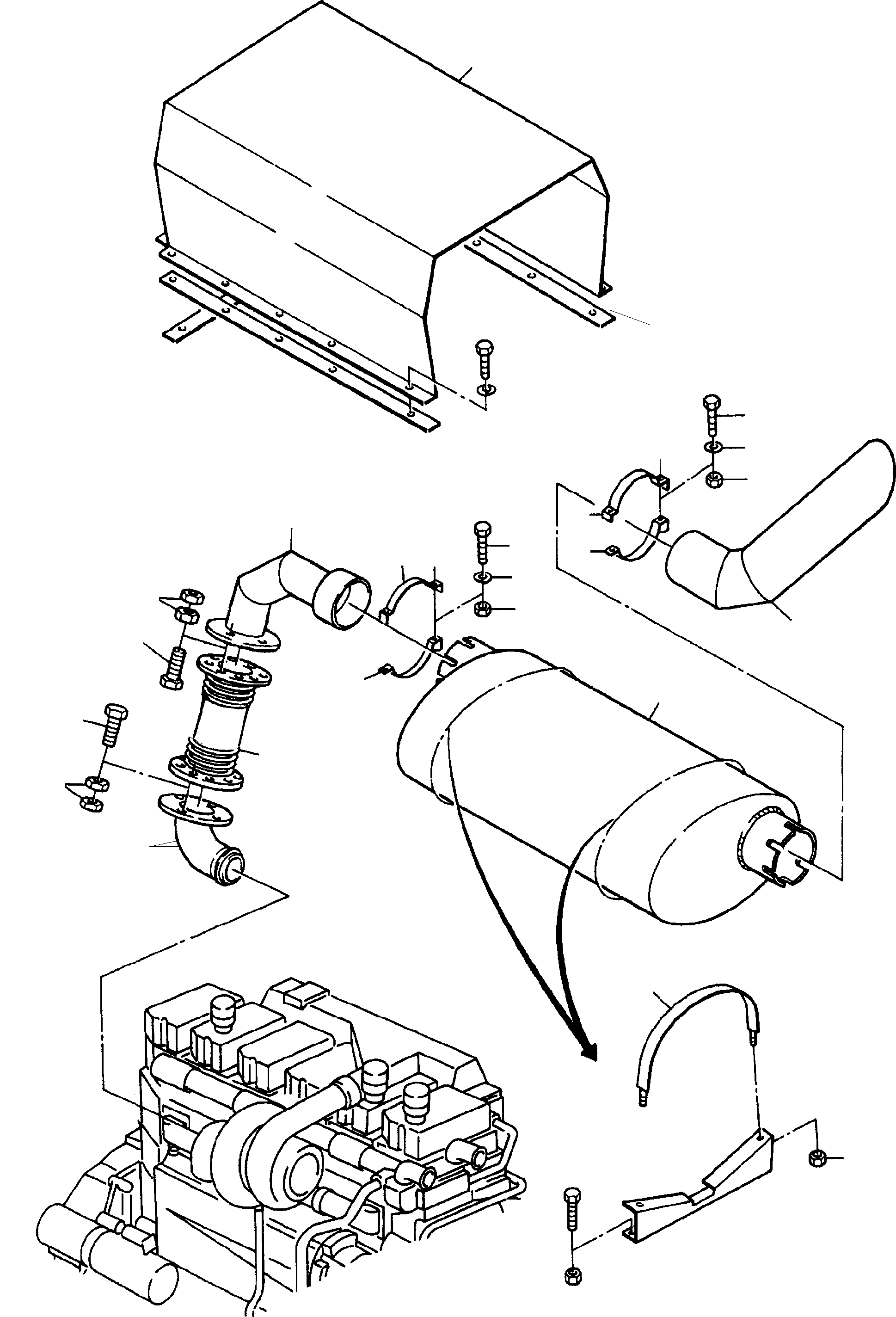 Clamp to fig-no. 21 696 320 73 KOMATSU