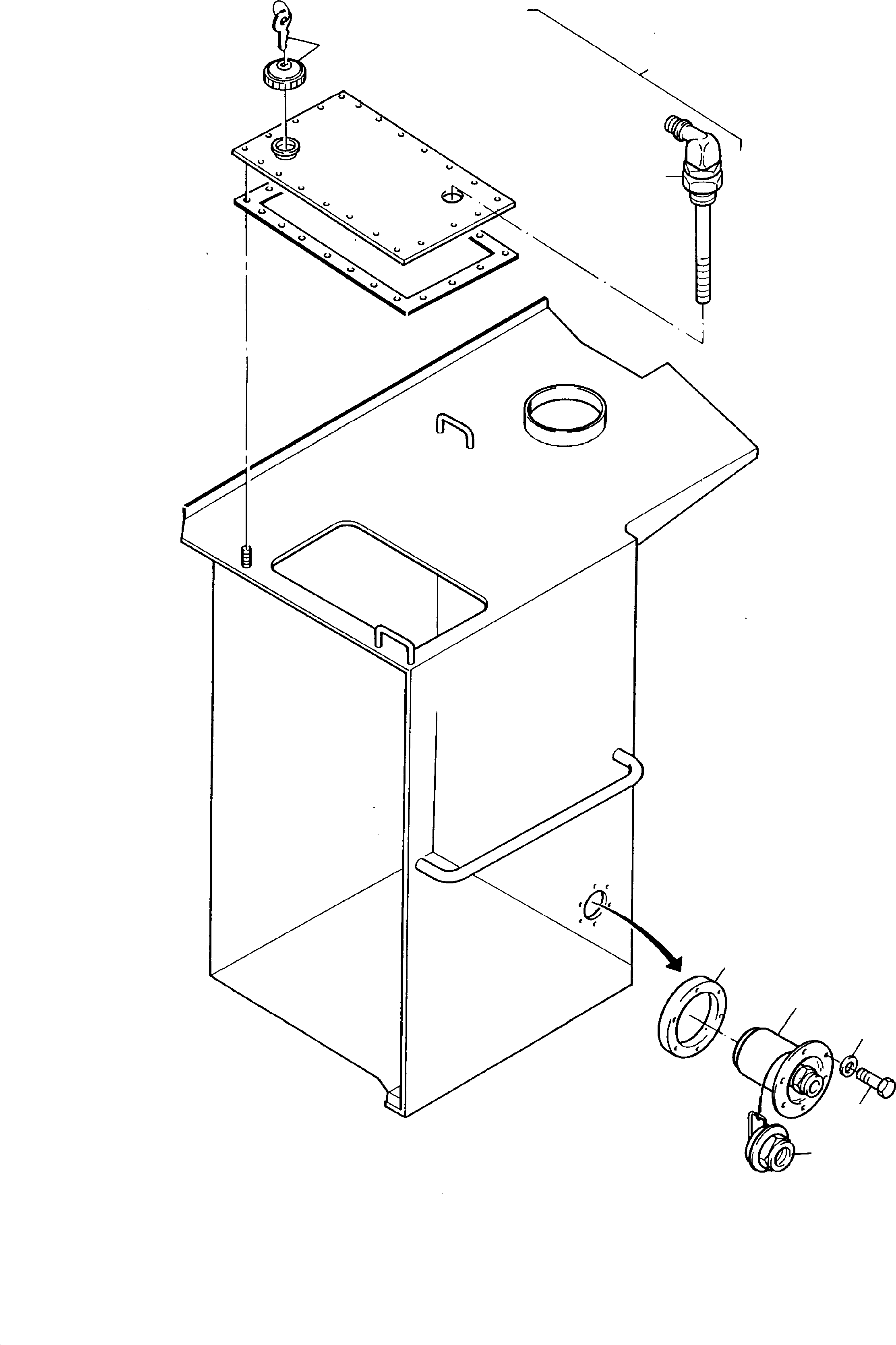Tube pole cap to fig-no. 03 289 294 40 KOMATSU