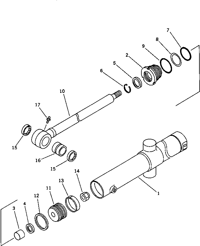 CYLINDER ASS'Y,ROTOR SHIFT 262-63-01020 KOMATSU