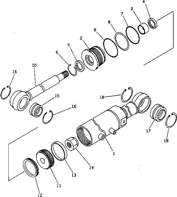 CYLINDER ASS'Y,ROTOR SWING 262-63-01030 KOMATSU