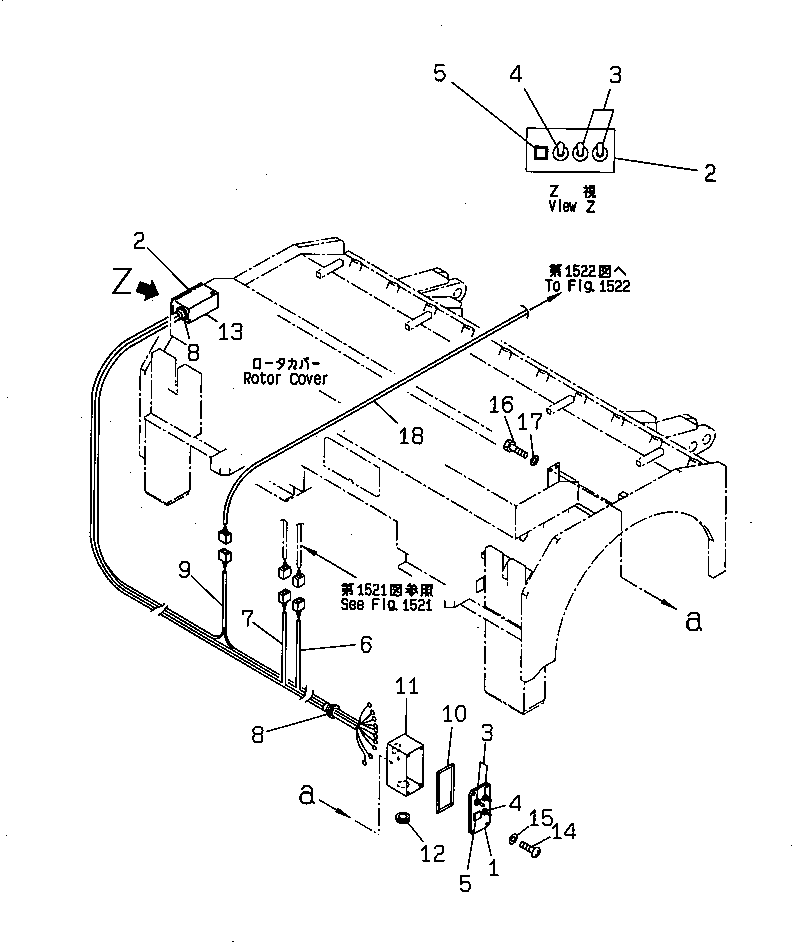 BOX,L.H. 262-06-62250 KOMATSU