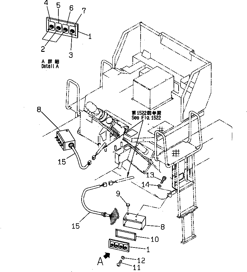 PLATE¤ OPERATING,DOOR 262-53-61210 KOMATSU