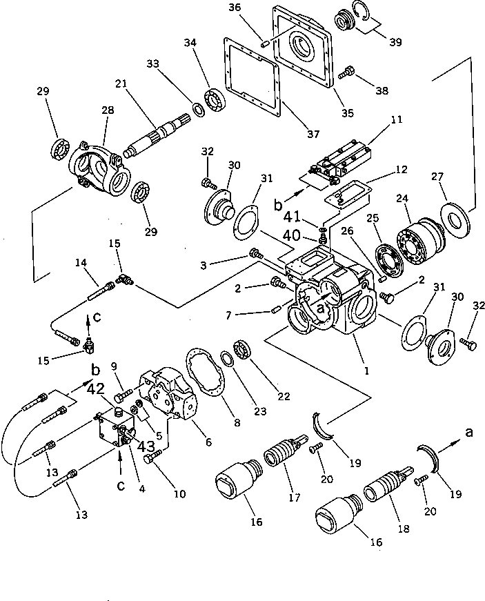 VALVE ASS'Y,HIGH PRESSURE 262-61-25320 KOMATSU