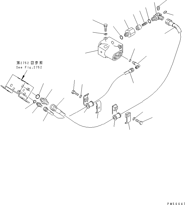 VALVE ASS'Y,PRIORITY 262-61-71300 KOMATSU