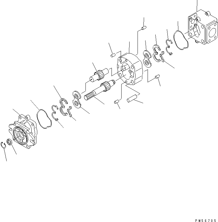 GEAR ASS'Y,FRONT KB2014B-30009 KOMATSU