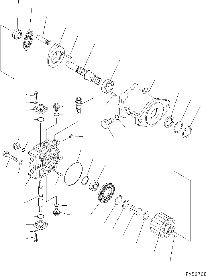 END COVER SUB ASS'Y (\7\708-7H-04020) KOMATSU