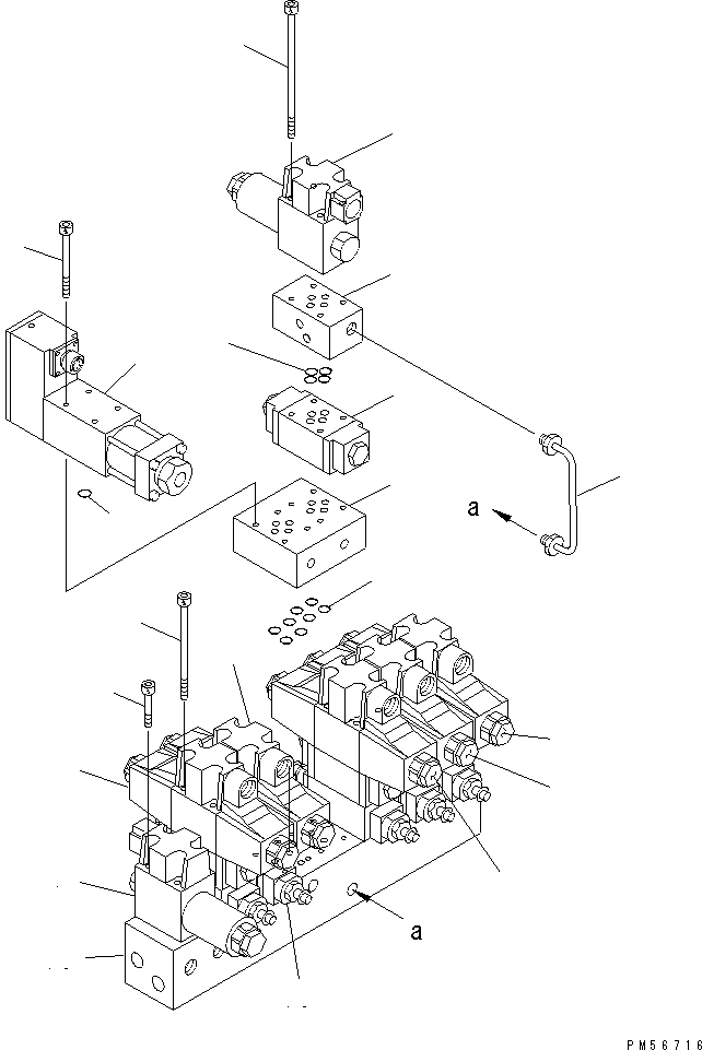 VALVE ASS'Y,HIGH SPEED LIFT 262-61-71820 KOMATSU