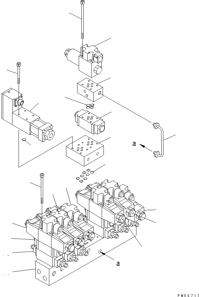 VALVE ASS'Y,STEERING 262-61-71920 KOMATSU
