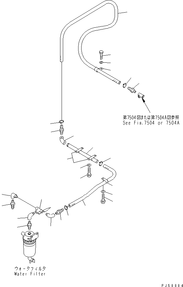 Шланг 262-71-73121 KOMATSU